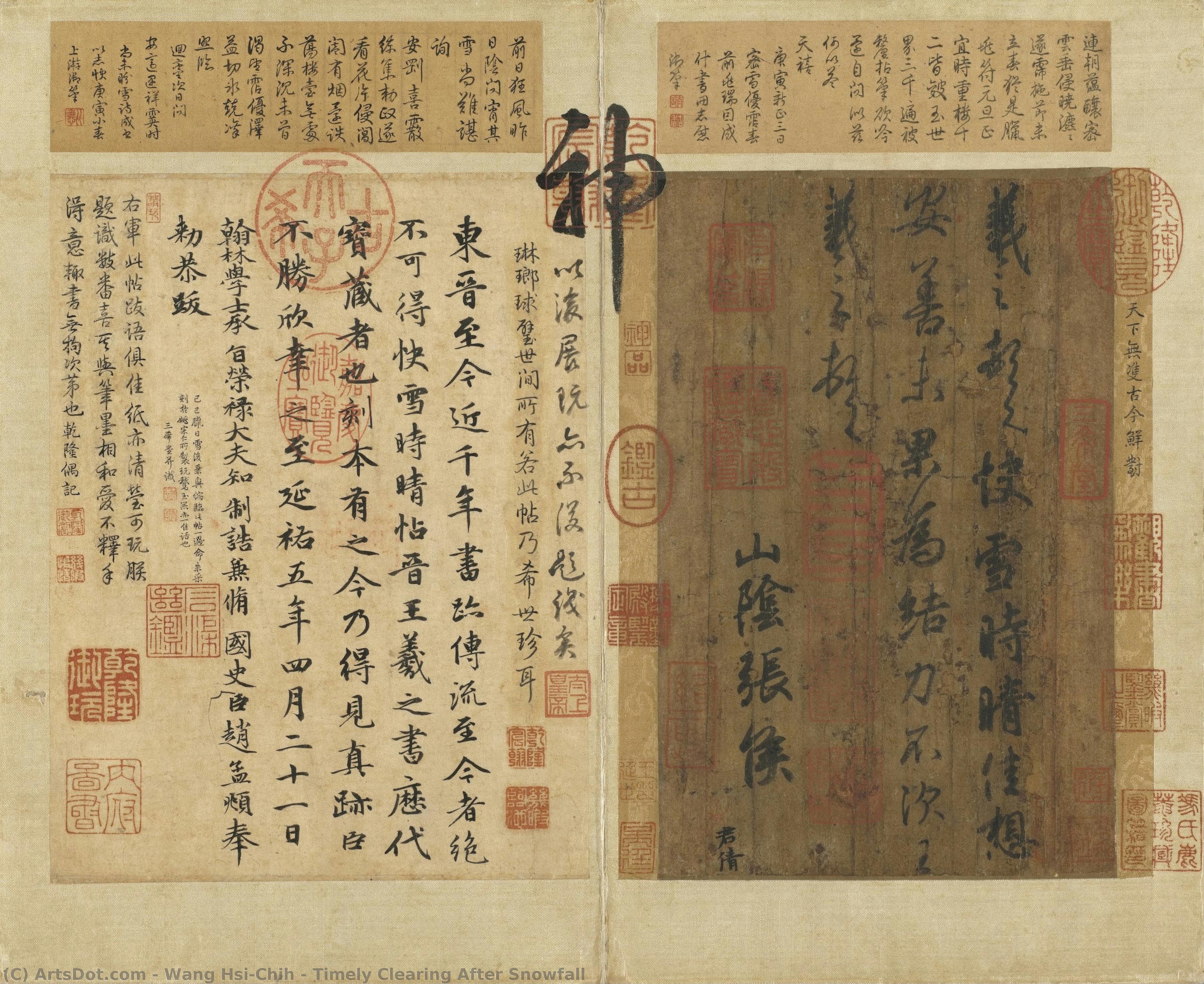 Timely Clearing After Snowfall — Wang Hsi-chih
