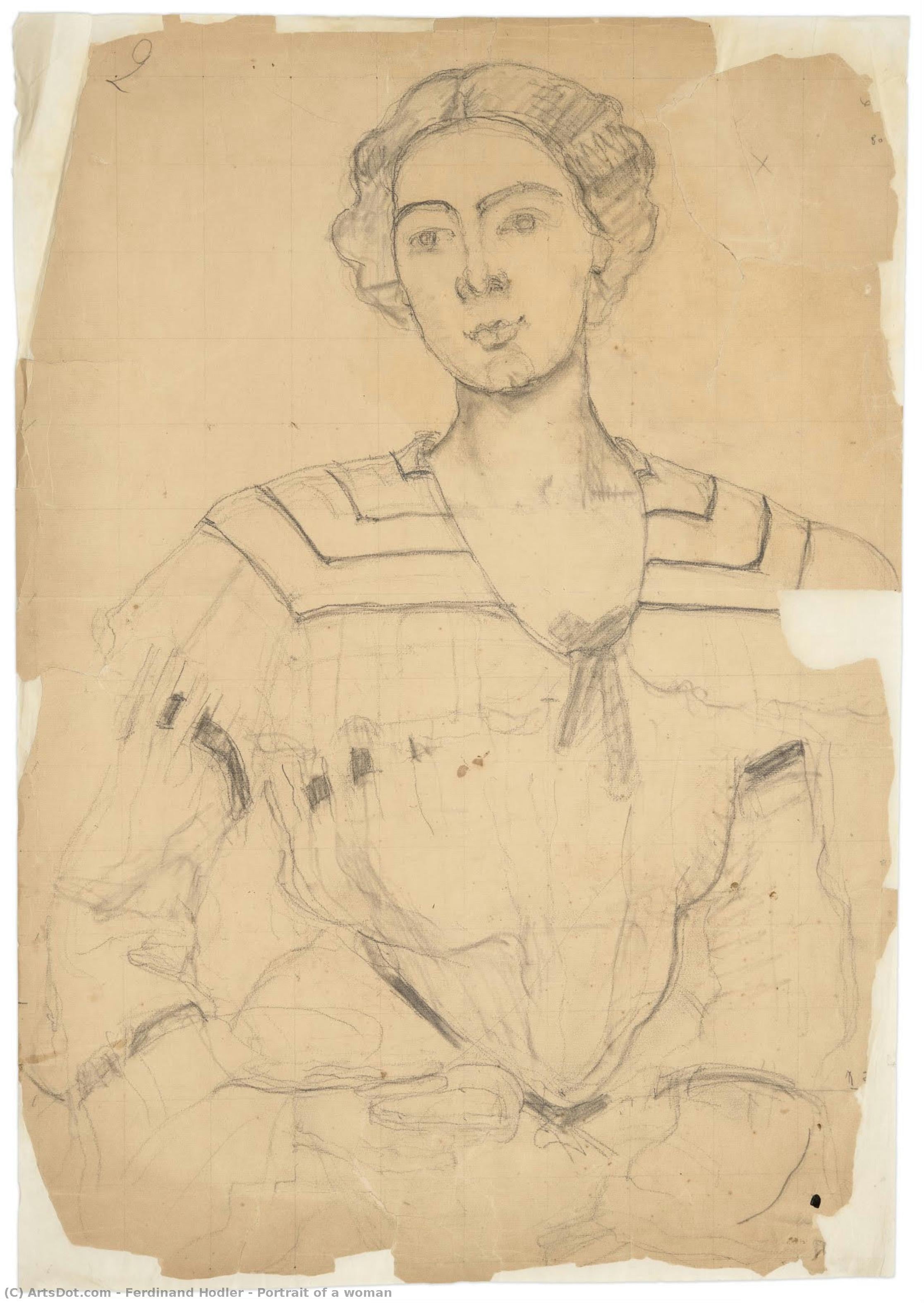 Portrett Av En Kvinne — Ferdinand Hodler