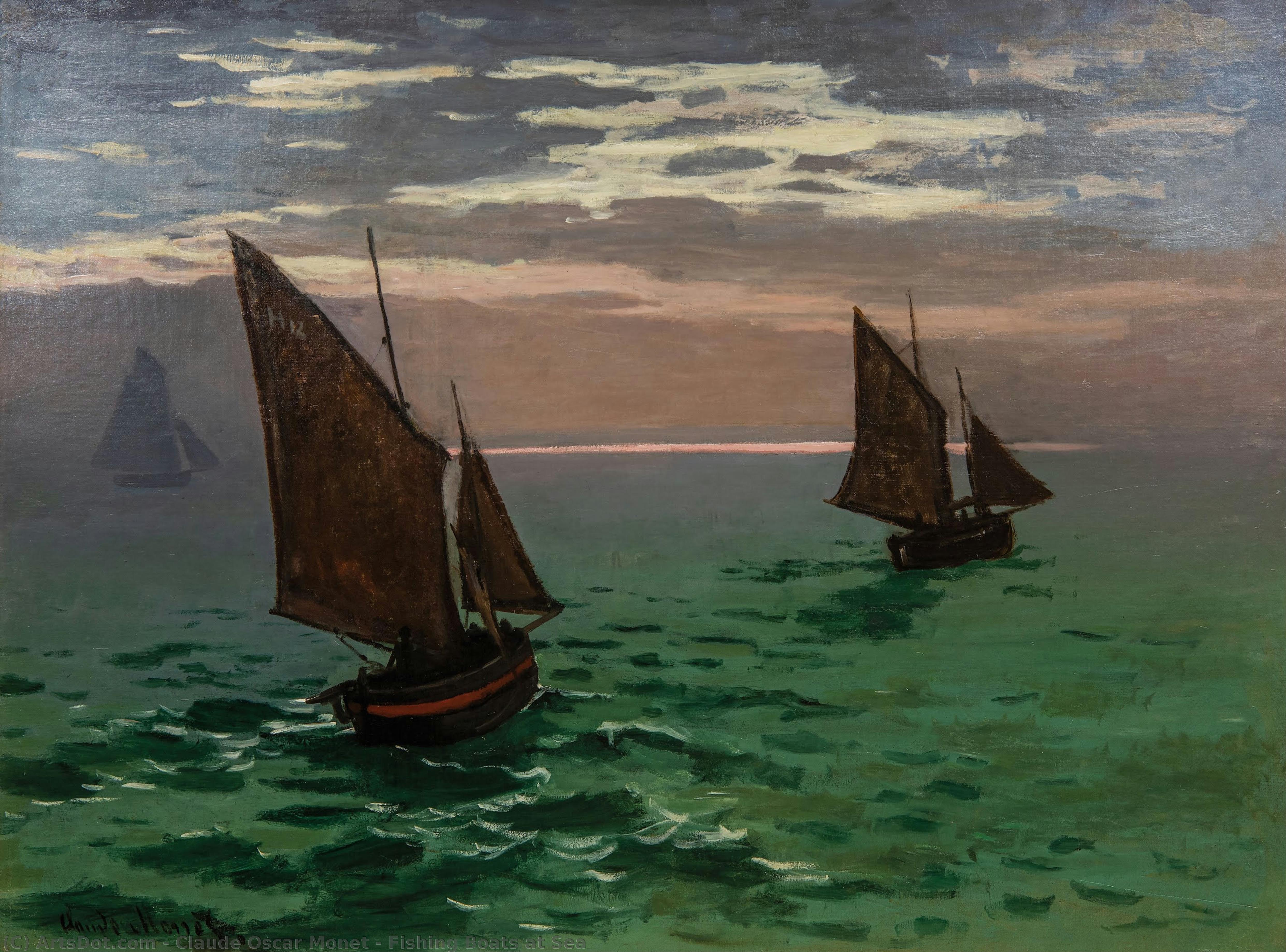 Pescherecci In Mare — Claude Monet