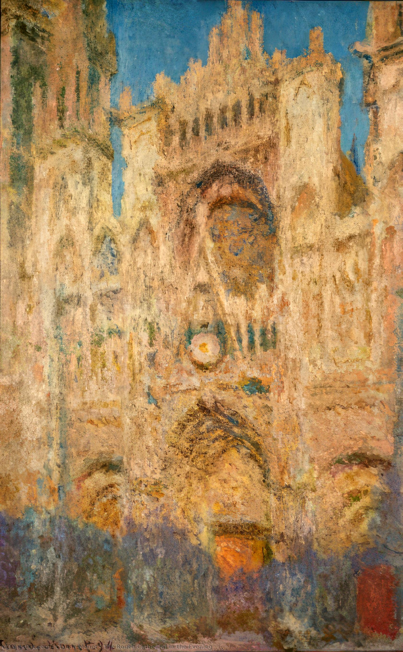 Rouenhatedralen Om Eftermiddagen — Claude Monet