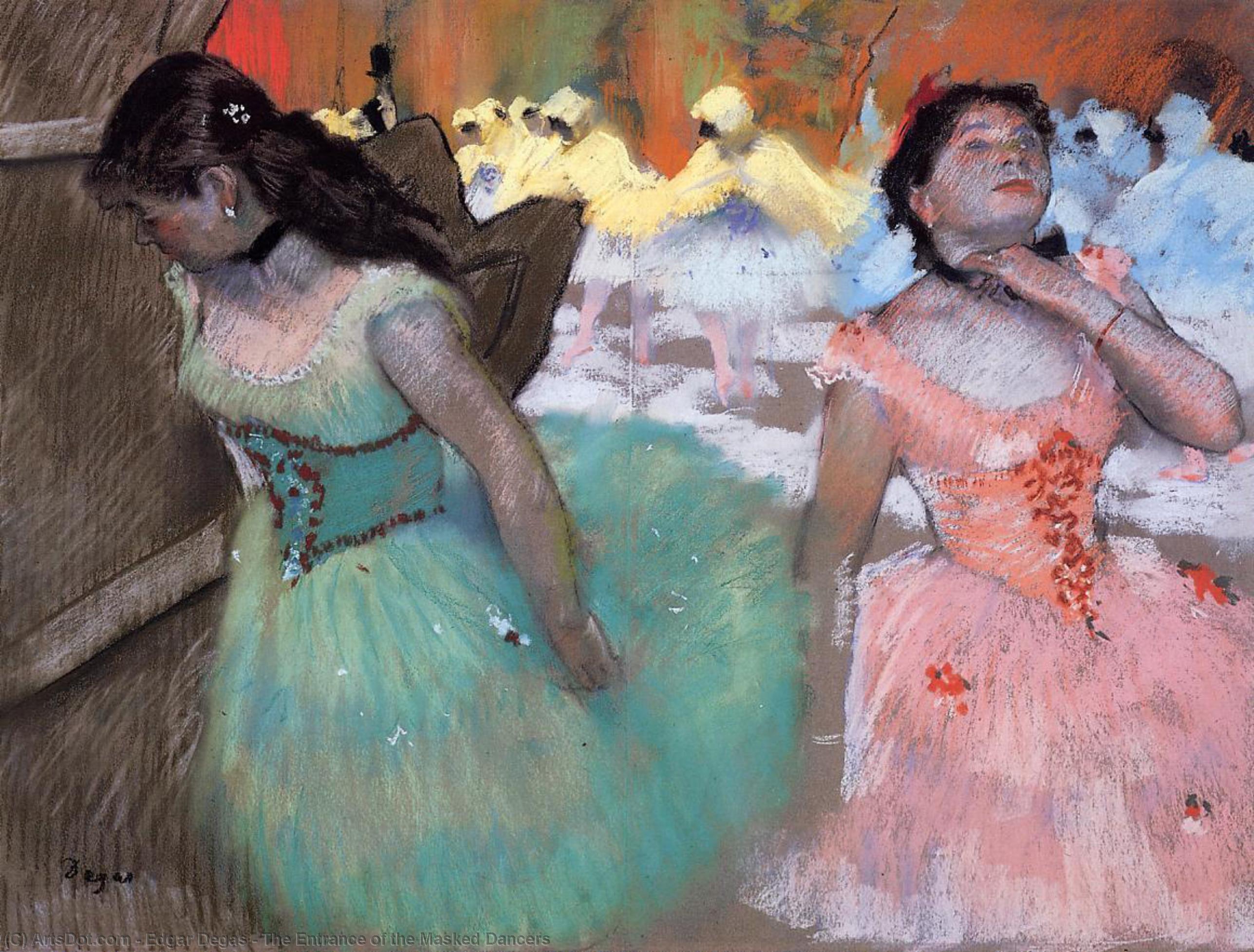 The Entrance Of The Masked Dancers — Edgar Degas