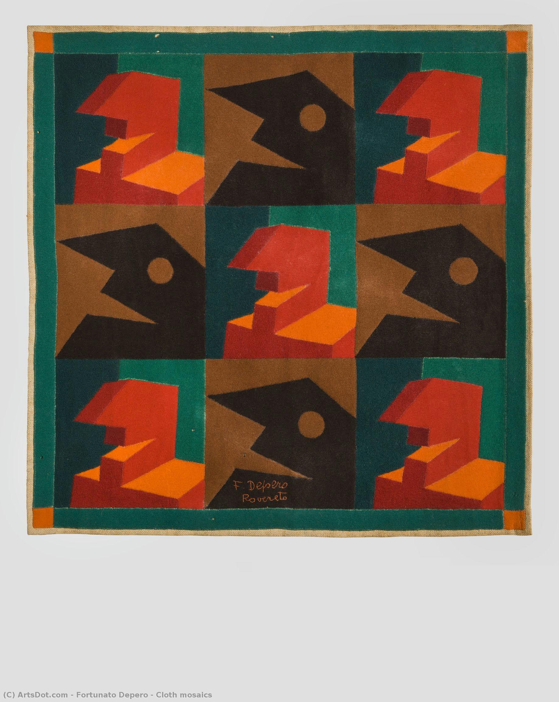 Fortunato Depero - Cloth mosaics