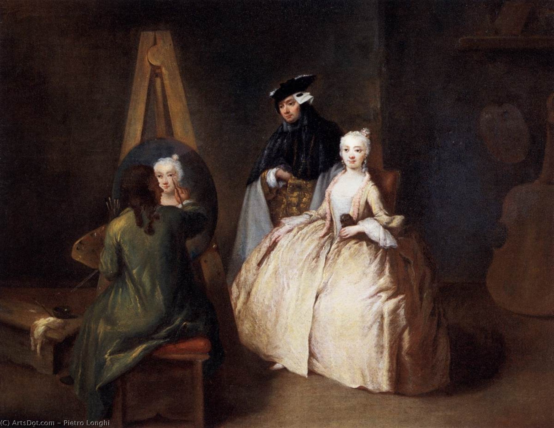 Pietro Longhi - Painter in his Studio
