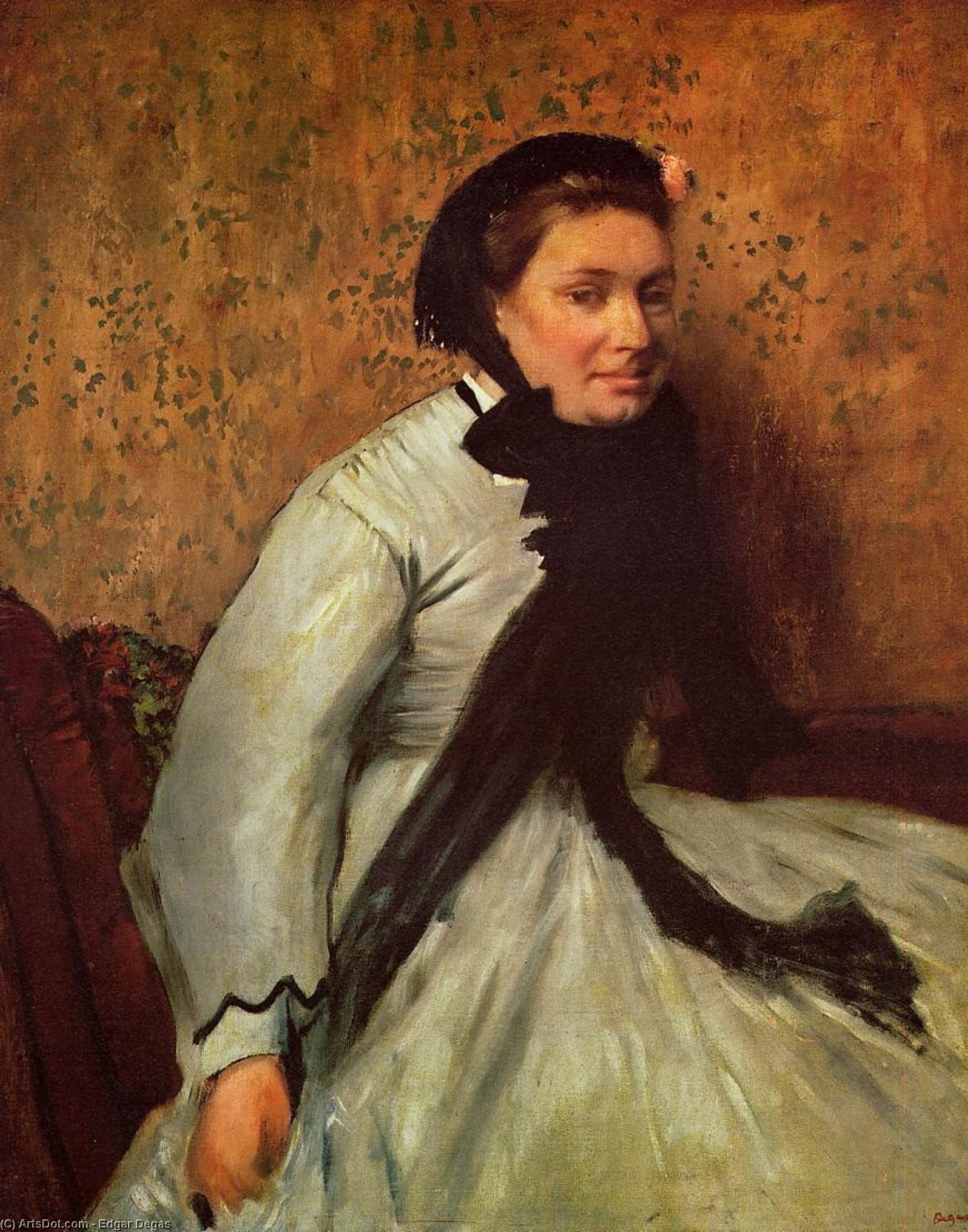 Retret Dame V Sivi Barvi — Hilaire Germain Edgar De Gas