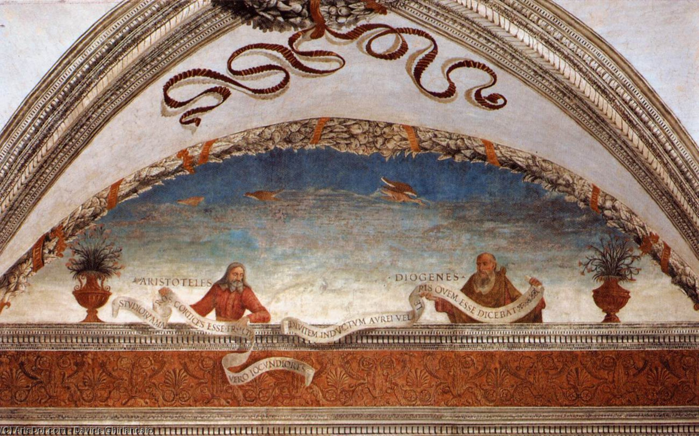 davide ghirlandaio - Aristotle and Diogenes