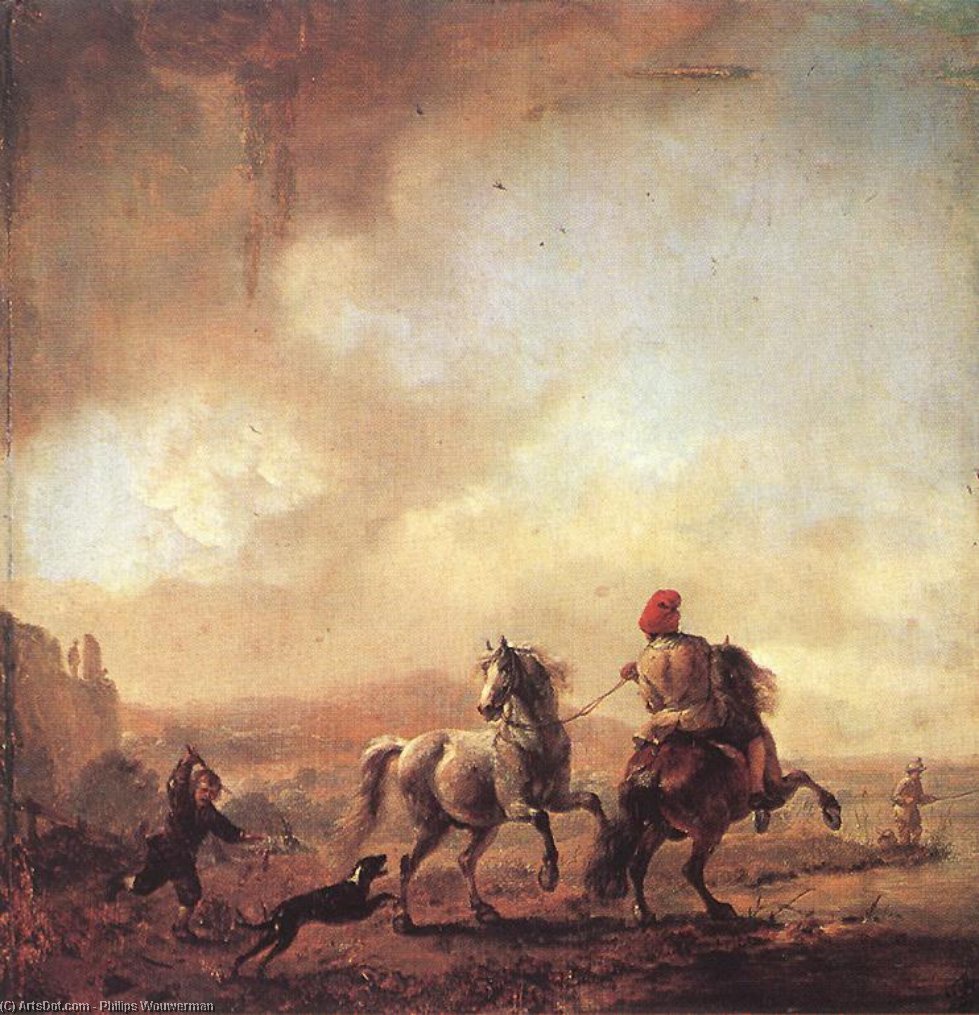 Filipas Vouvermanas - Two Horses