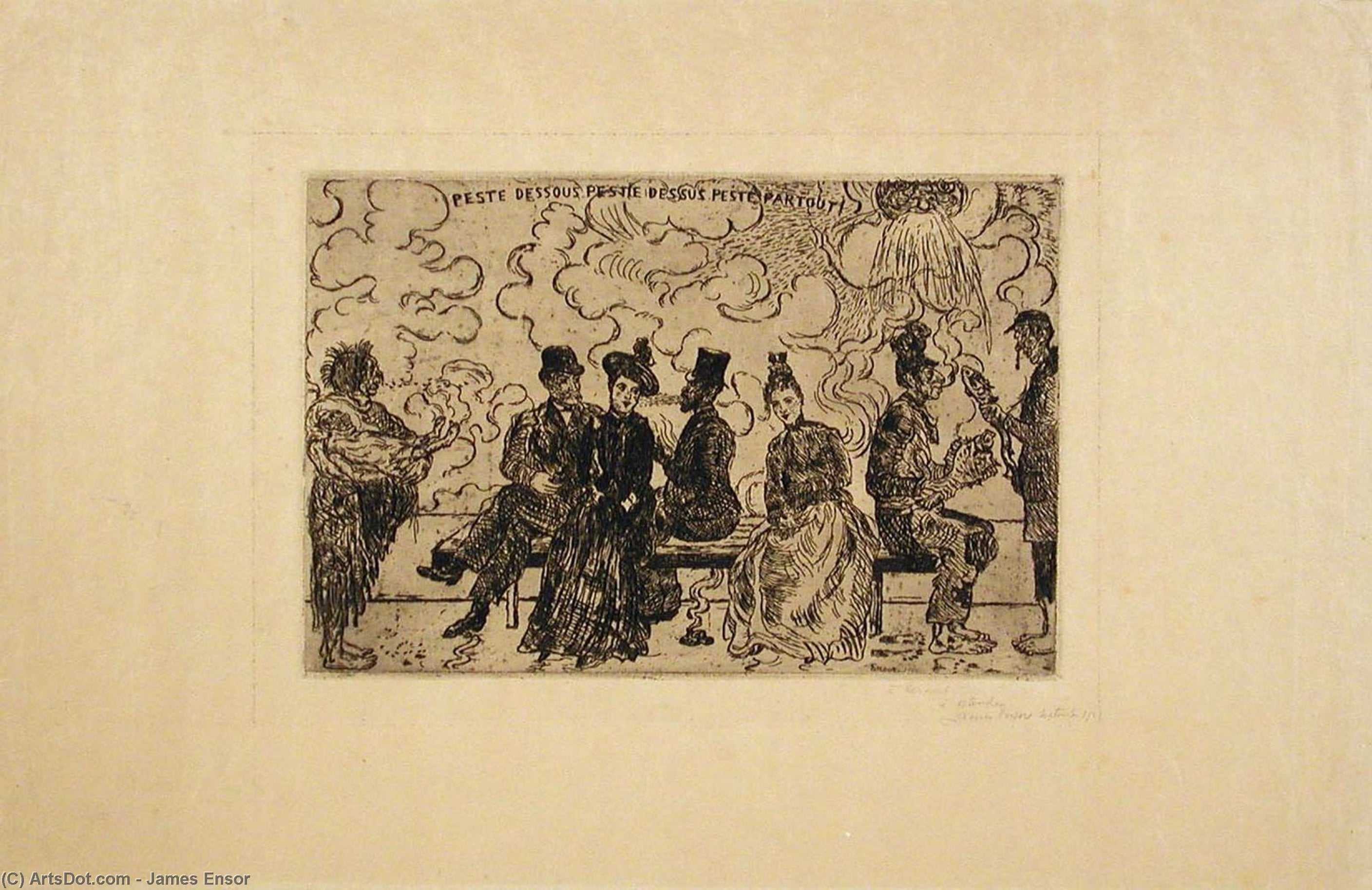 Plague Below, Plague Above, Plague Everywhere — James Ensor
