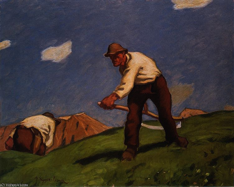 albin egger lienz - Two mountain mower