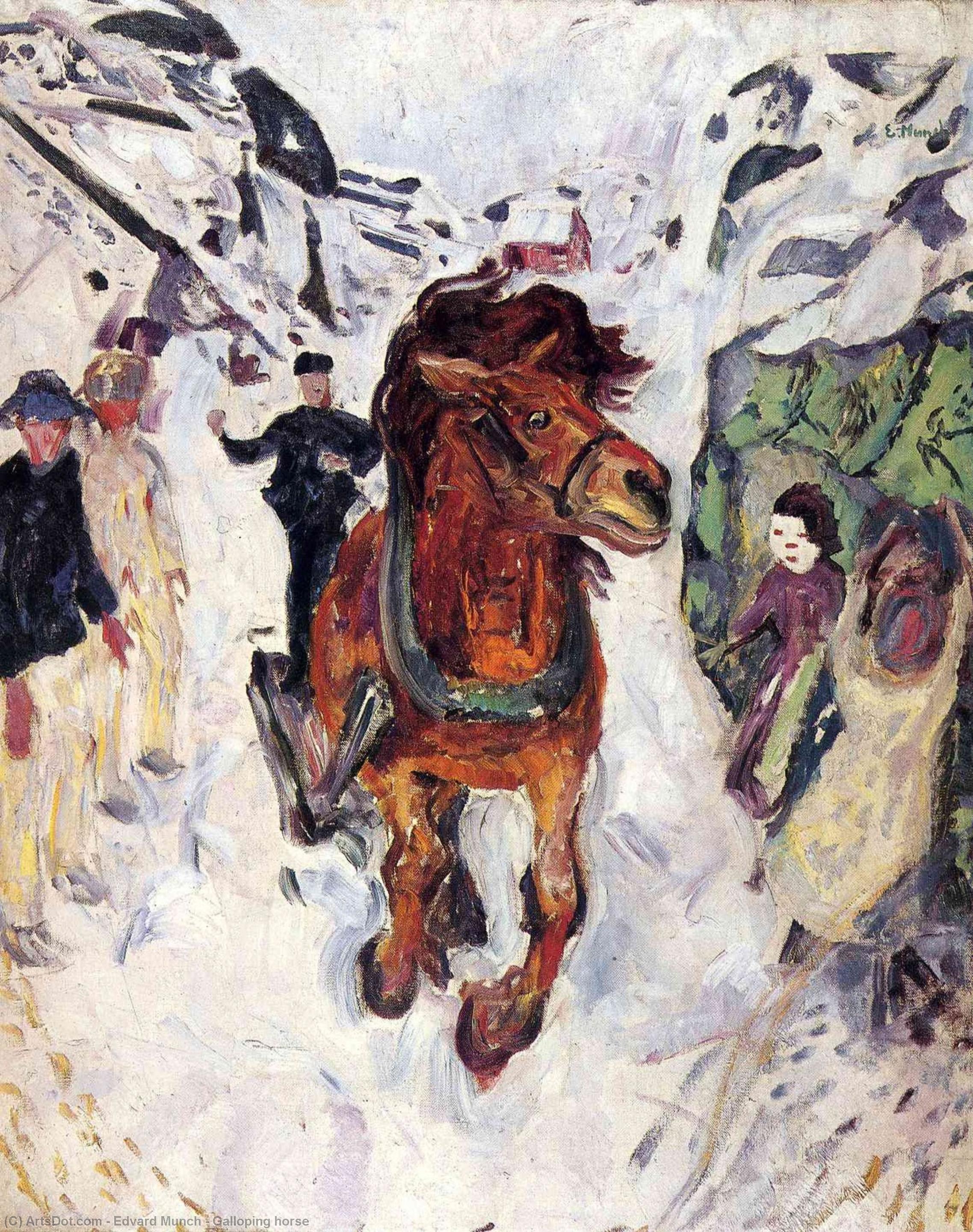 Edvard Munch - Galloping horse