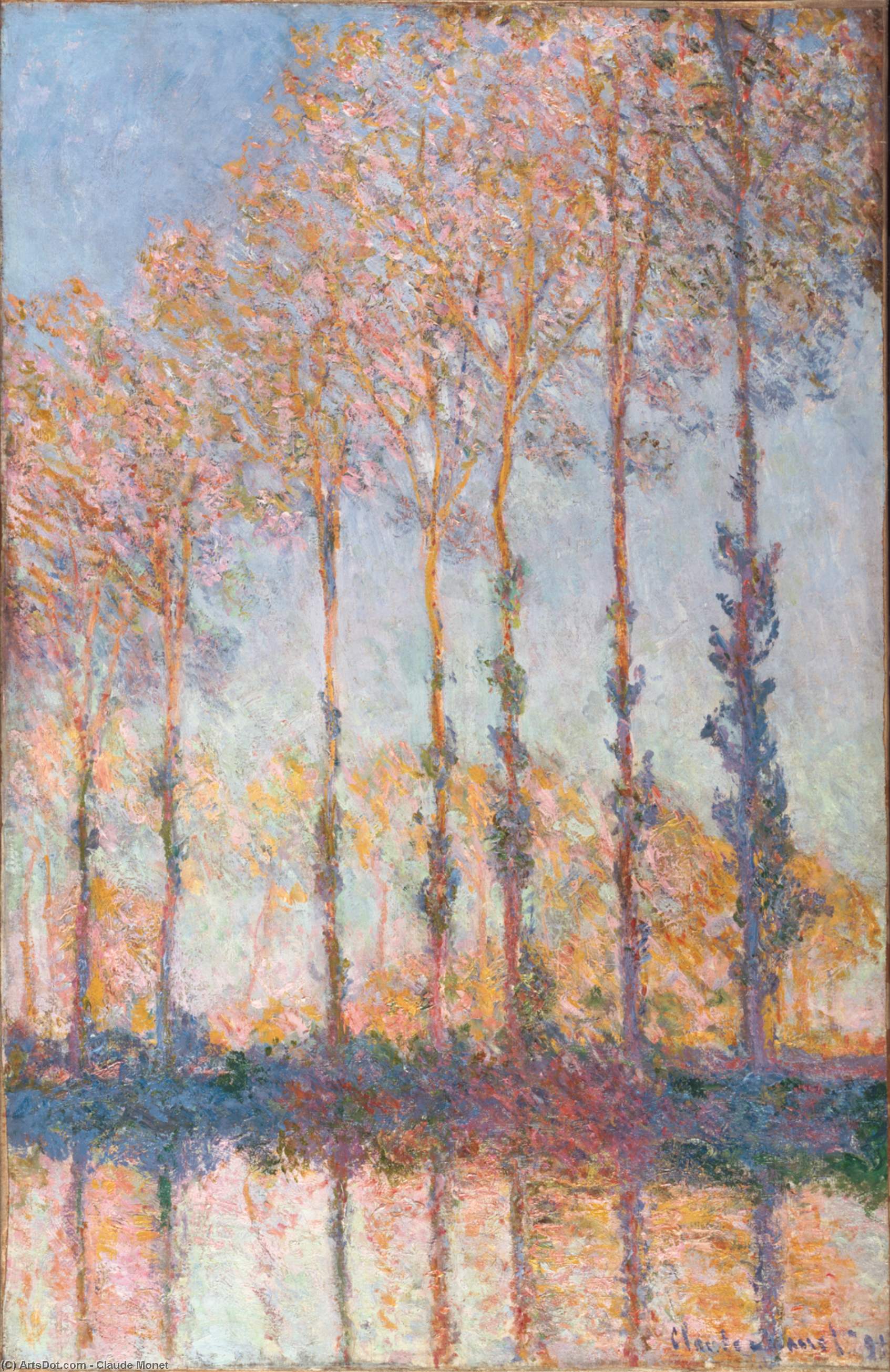 Poplars On The Banks Of The Epte — Клод Моне