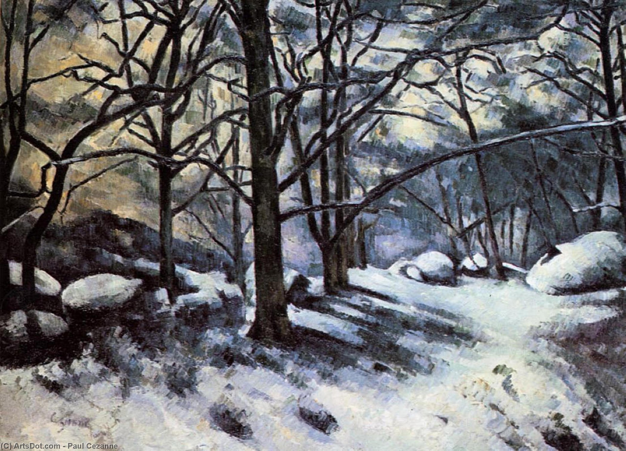 Sciocchi Che Si Sciogliano, Fontainebleau — Paul Cézanne
