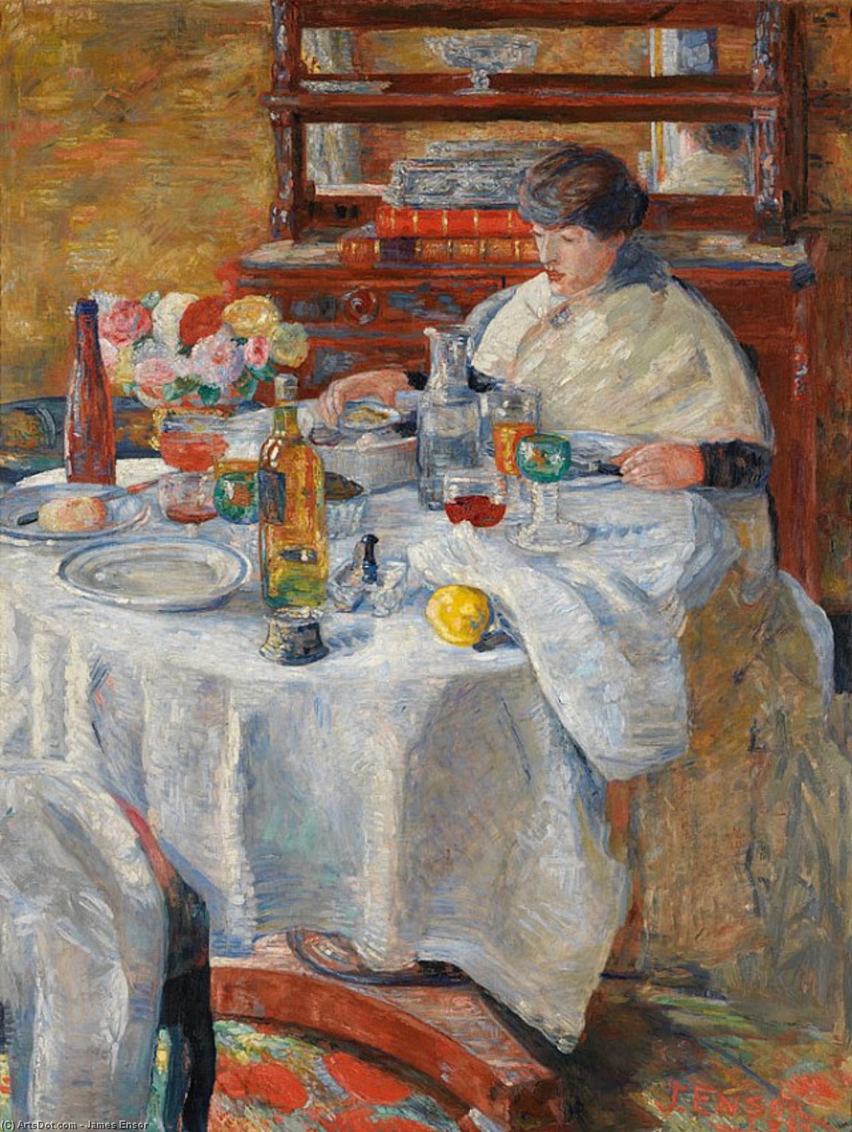 La Mangeuse D' Huitres — James Ensor