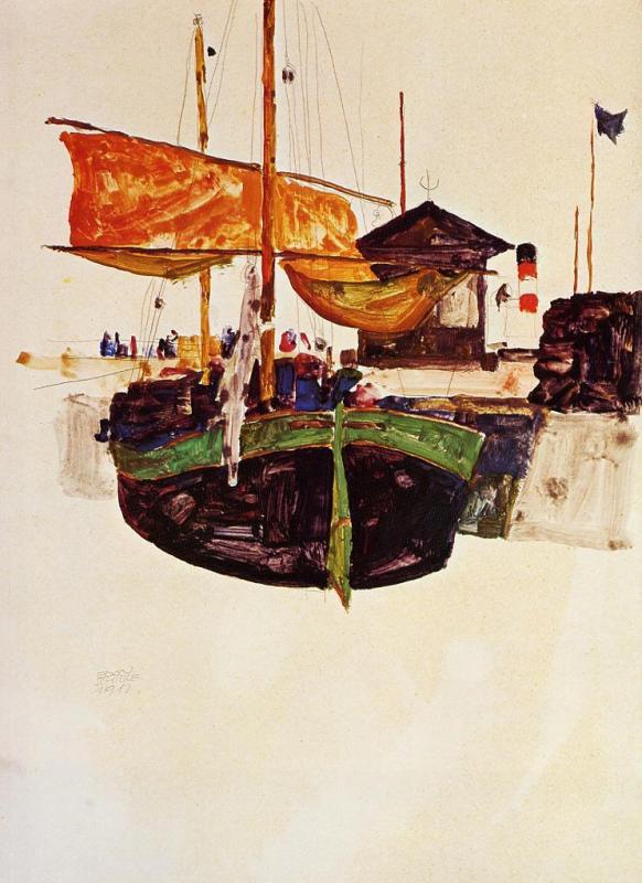 Navi A Trieste — Egon Schiele