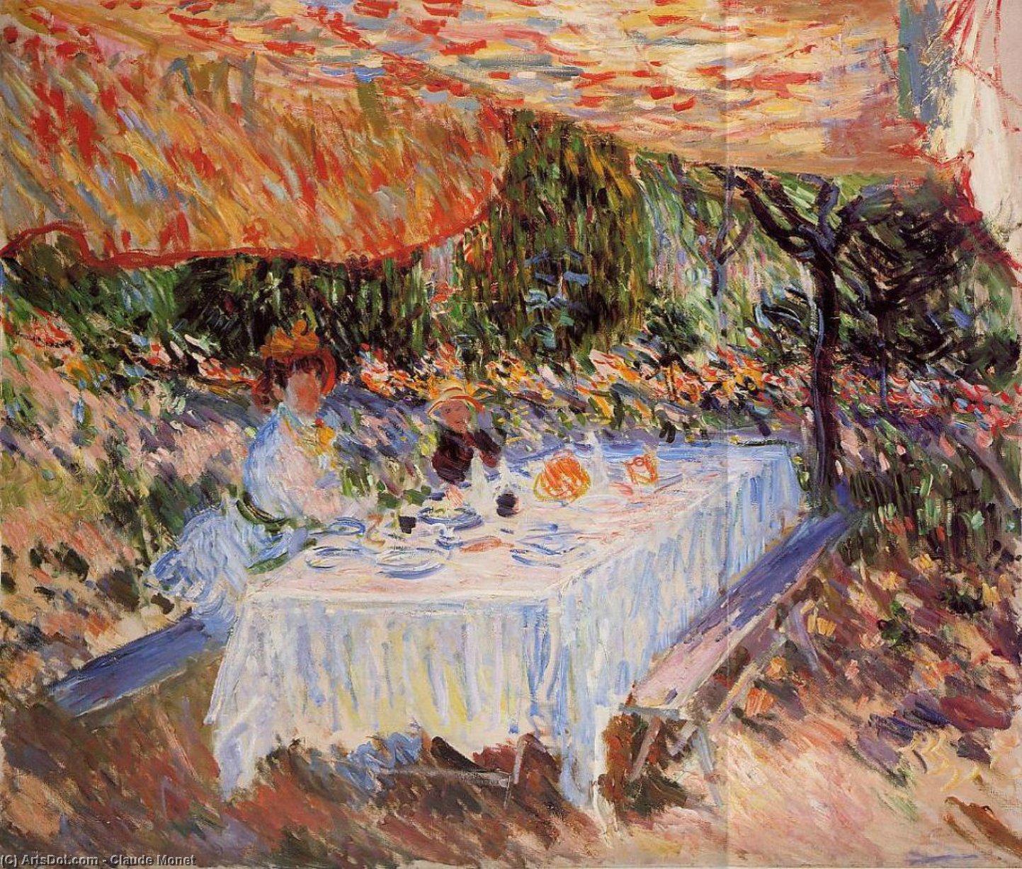 Almoço Sob A Copa — Claude Monet