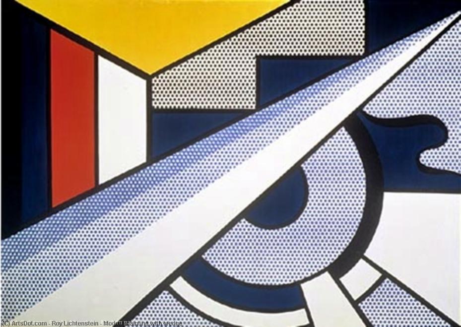 Modernes Gemälde Mit Wedge — Roy Lichtenstein