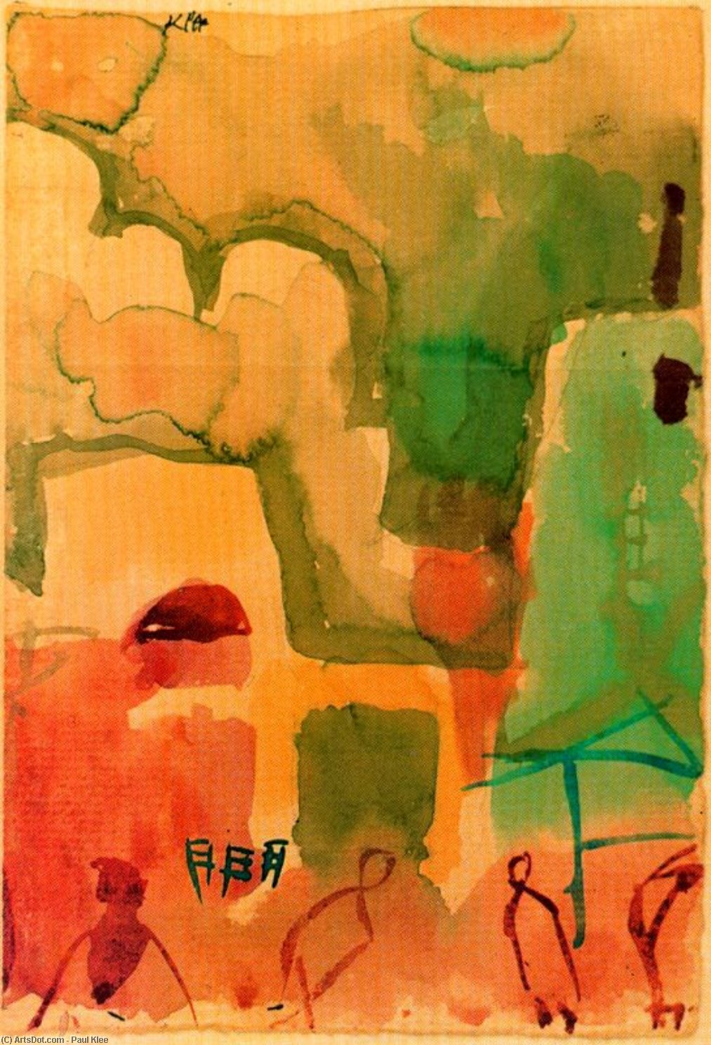 Tuniisien Luonnos — Paul Klee