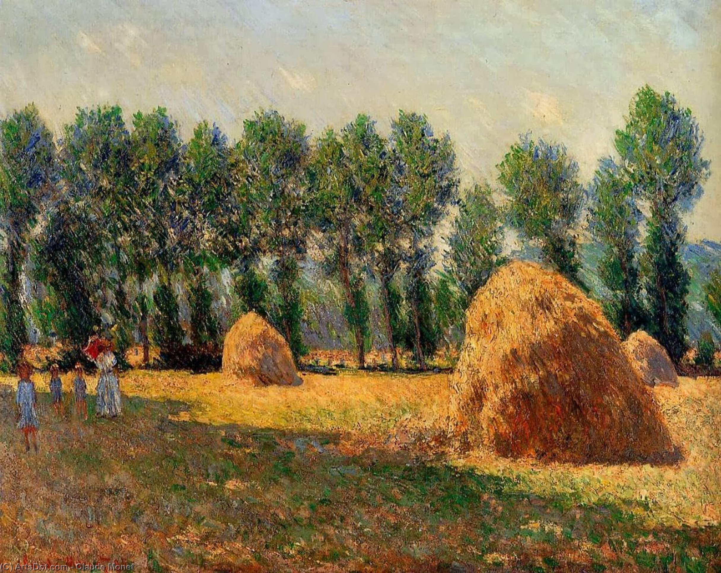 كلود مونيه - Haystacks at Giverny