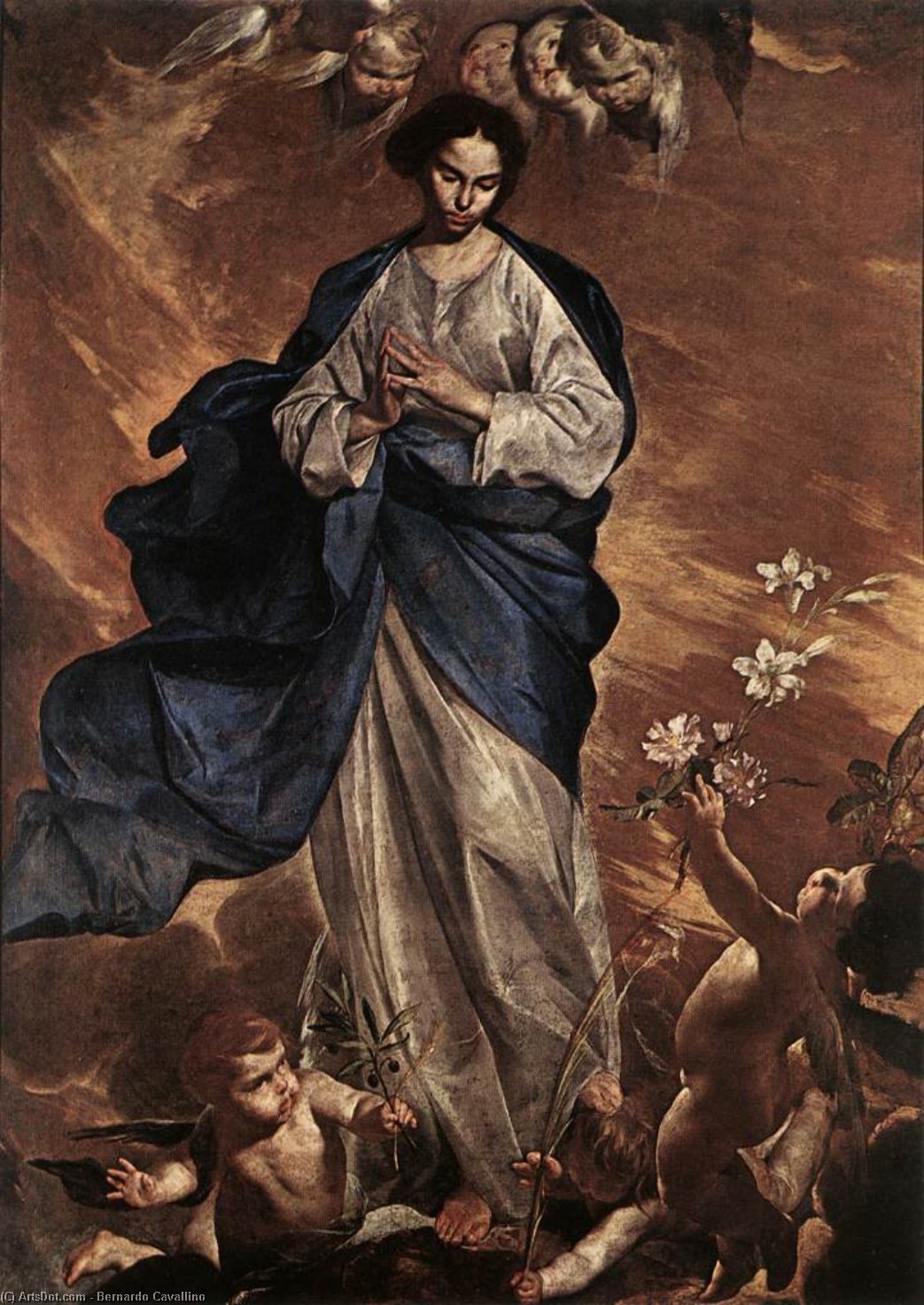 성모 마리아 — Bernardo Cavallino