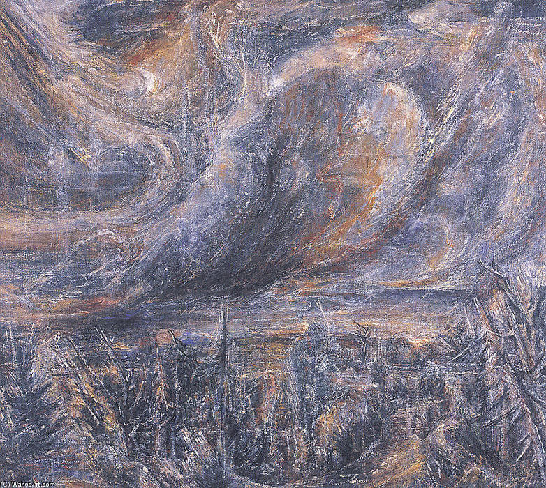 Windy Night Sky — Albert Bloch