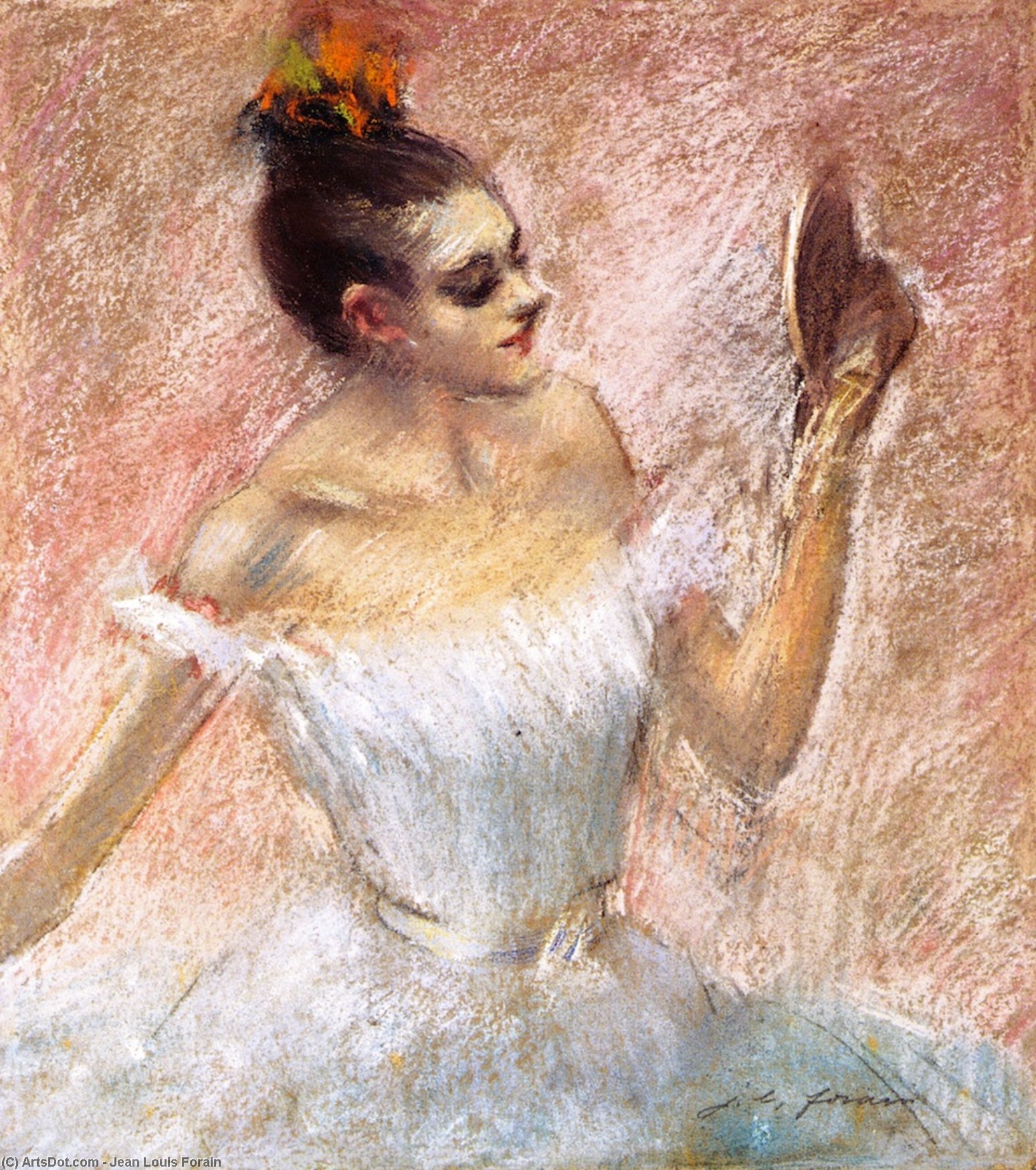 Jean Louis Forain - Dancer with a Mirror