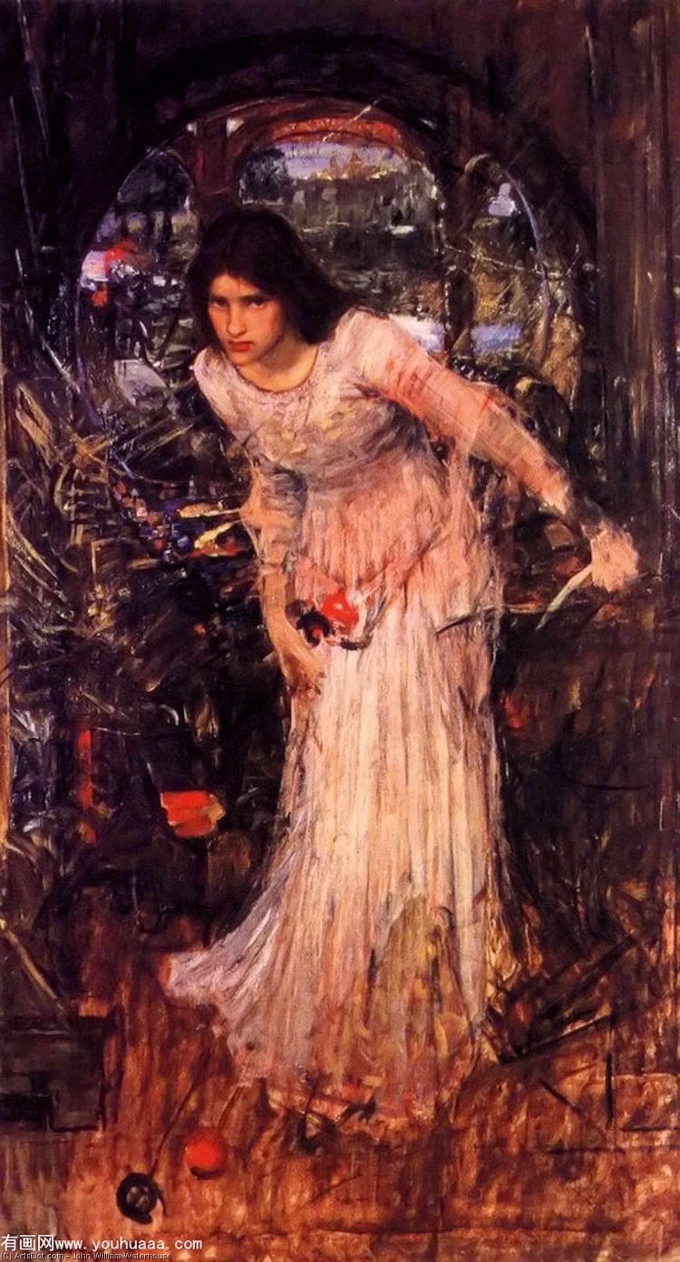 Explore John William Waterhouse’s ‘lady Of Shalott Study.’ A Pre-raphaelite Masterpiece Brimming With Detail & Tragic Romance. Own A Piece Of Art History – Exquisite Beauty Awaits! The Lady Of Shalott Study Artworks_database /en/art/john-william-waterh — Džonas Viljamas Voterhausas