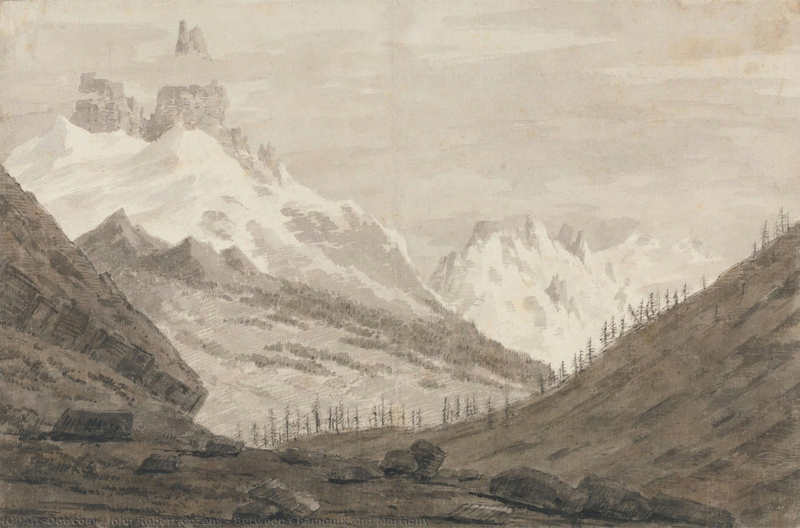 Between Chamonix And Martigny — John Robert Cozens