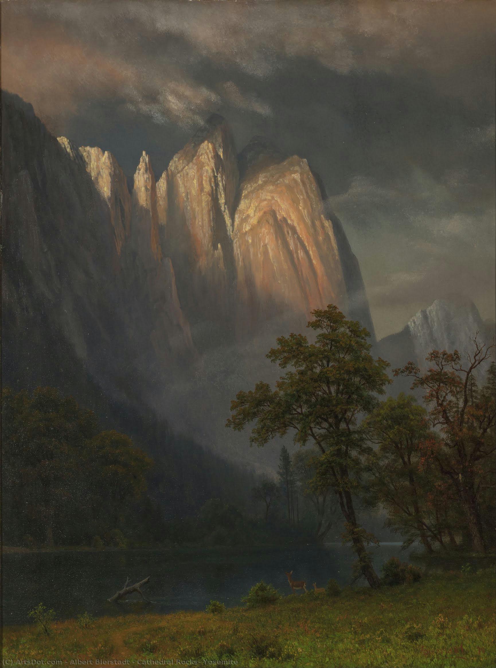 Алберт Бирштадт - Cathedral Rocks, Yosemite