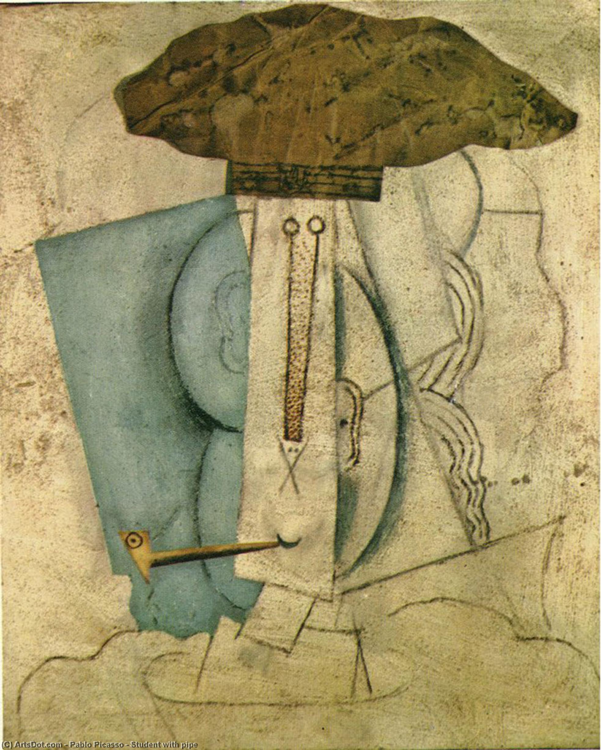 Pablo Picasso - Student mit Pfeife