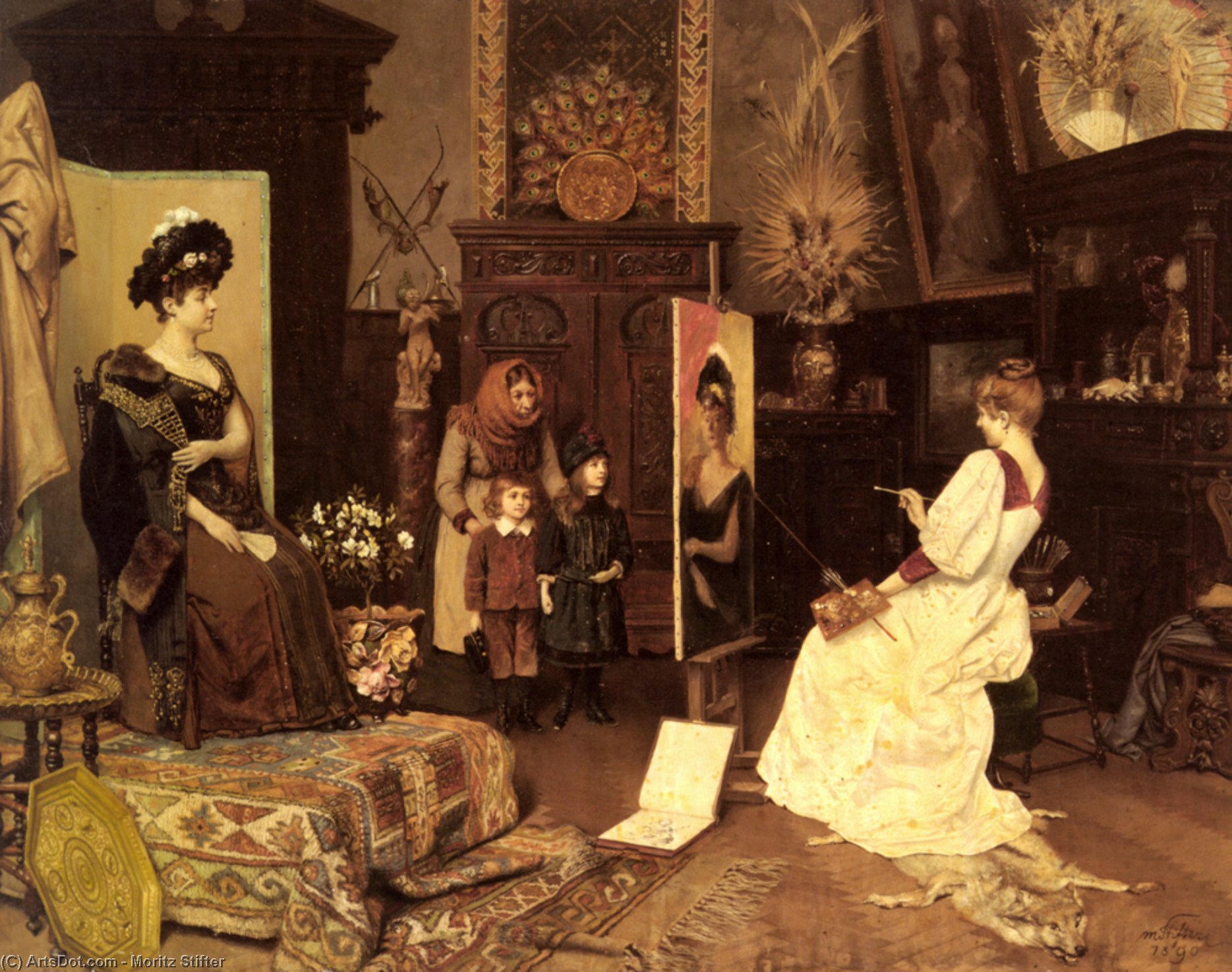 Im Atelier — Moritz Stifter