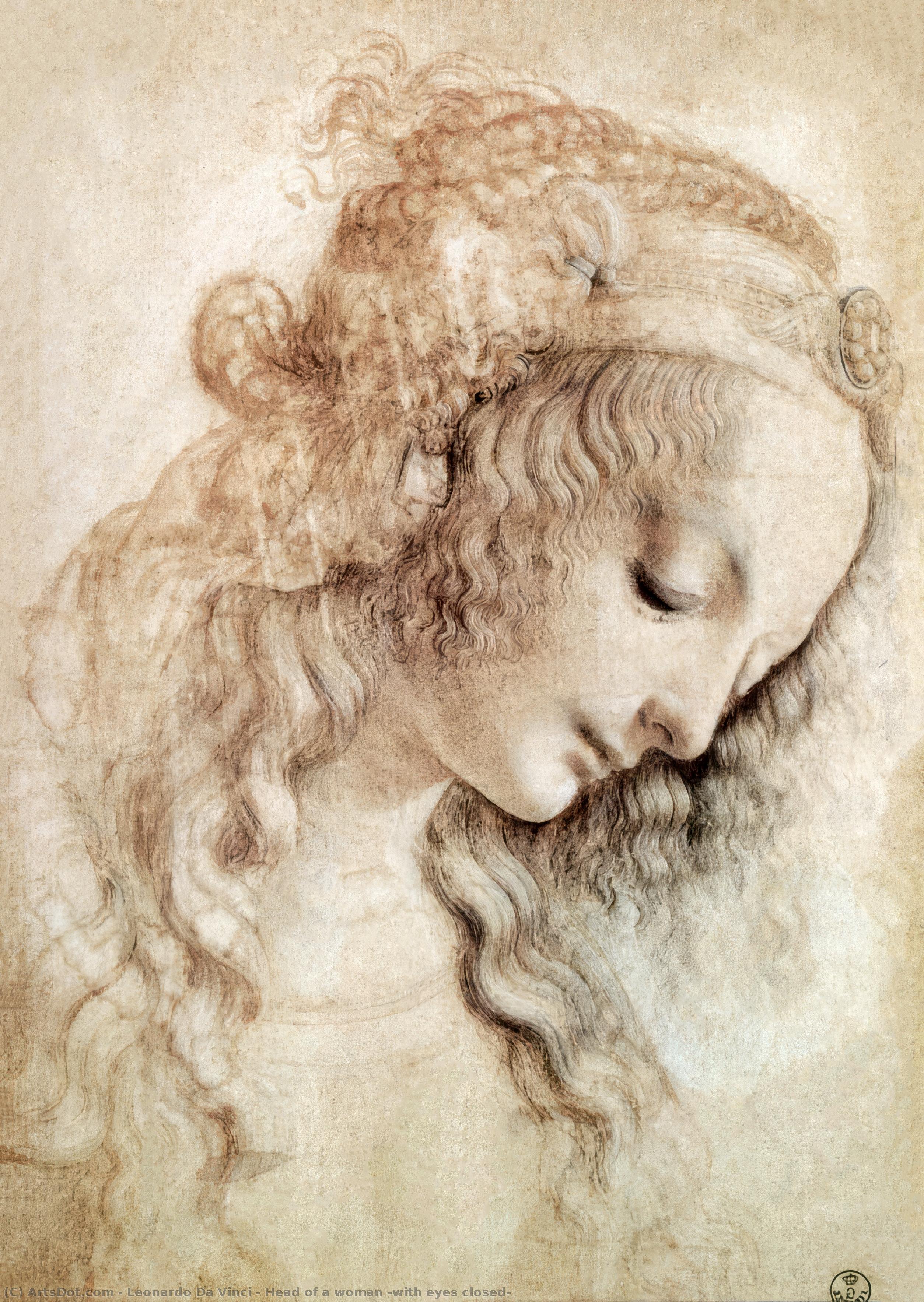 Leonardo Da Vinci’i ‘naise Pea (silmadel Sulatu)’ Enigmatiline Kujundus – Vaikne Renessanssimaailm, Kus Täielikuks Muutub Mõtete Ja Tundmuste Sügavaim Uurimine. Selle Kunstilist Tehnika Revolutsiooni Tunnustab Da Vinchi Ise Kasutamise Sfumato Abil – Termi — Leonardo Da Vinci