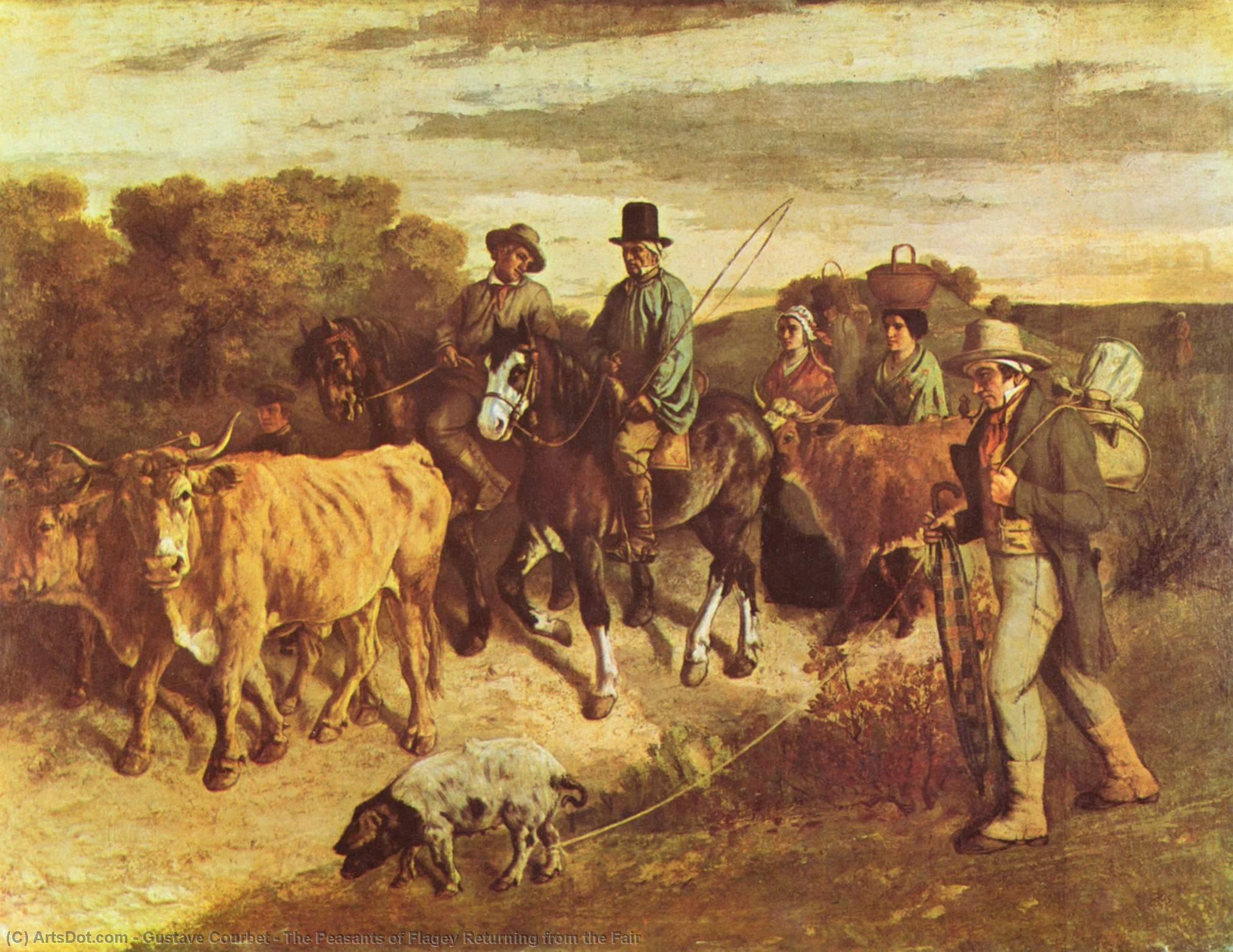 The Peasants Of Flagey Returning From The Fair — Gustave Courbet