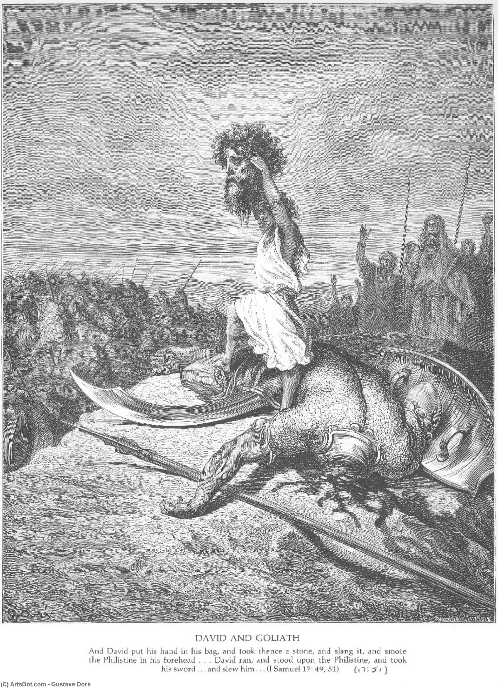 David Смърти Голиат — Гауст Дорé