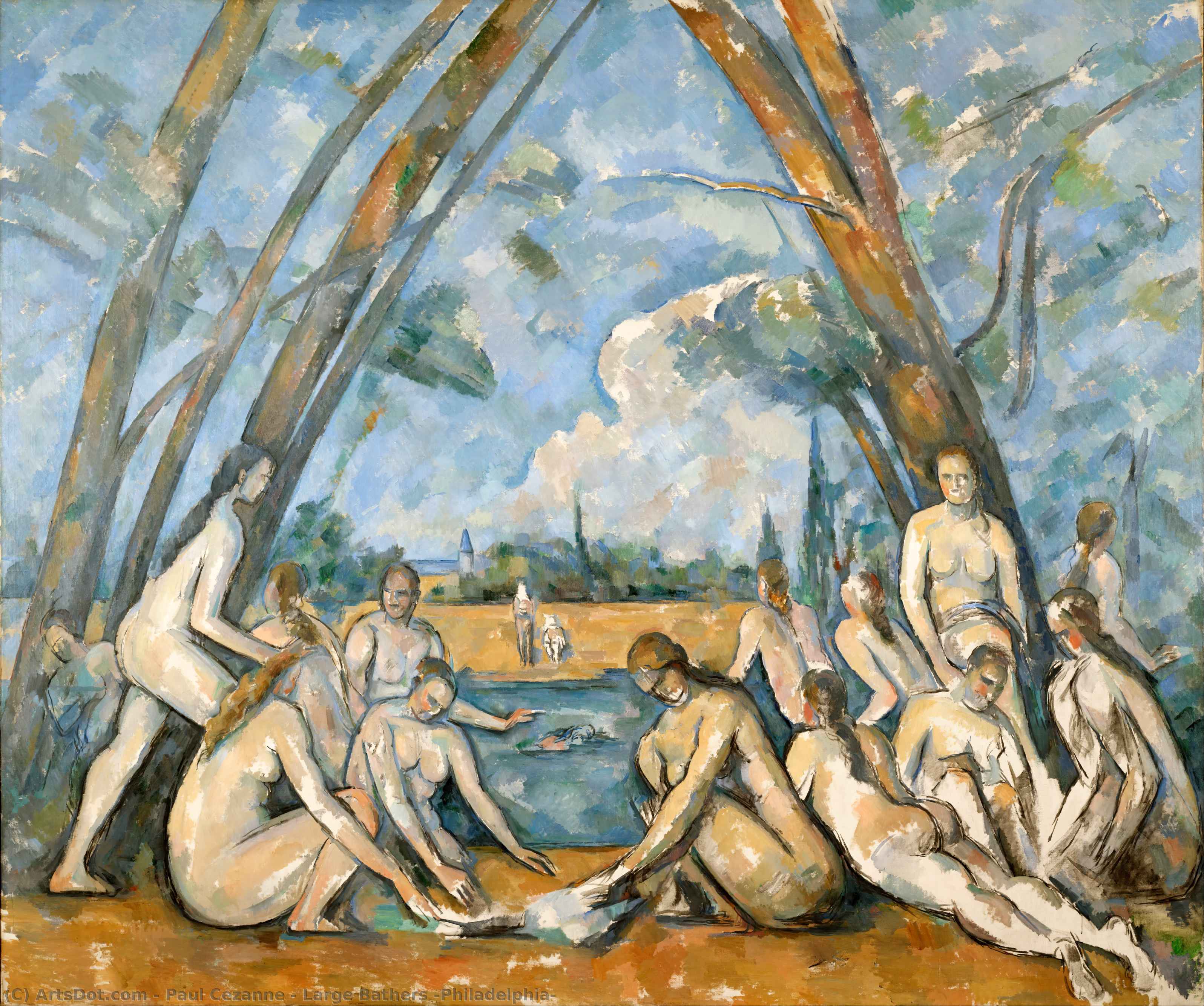 Paul Cézanne - Suuret Uimarit (Philadelphia)