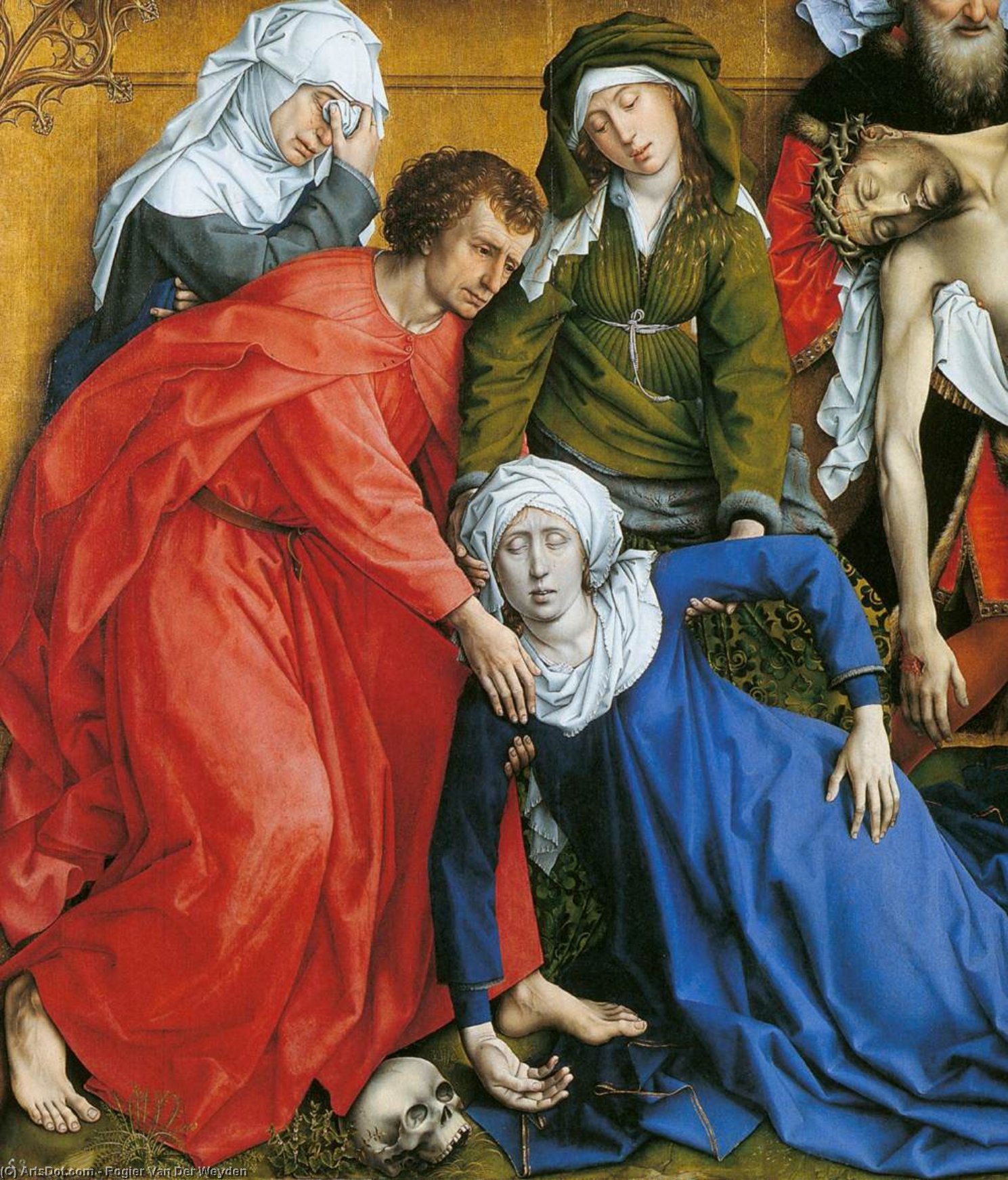 Roge Van Der Vejden - Deposition (detail)