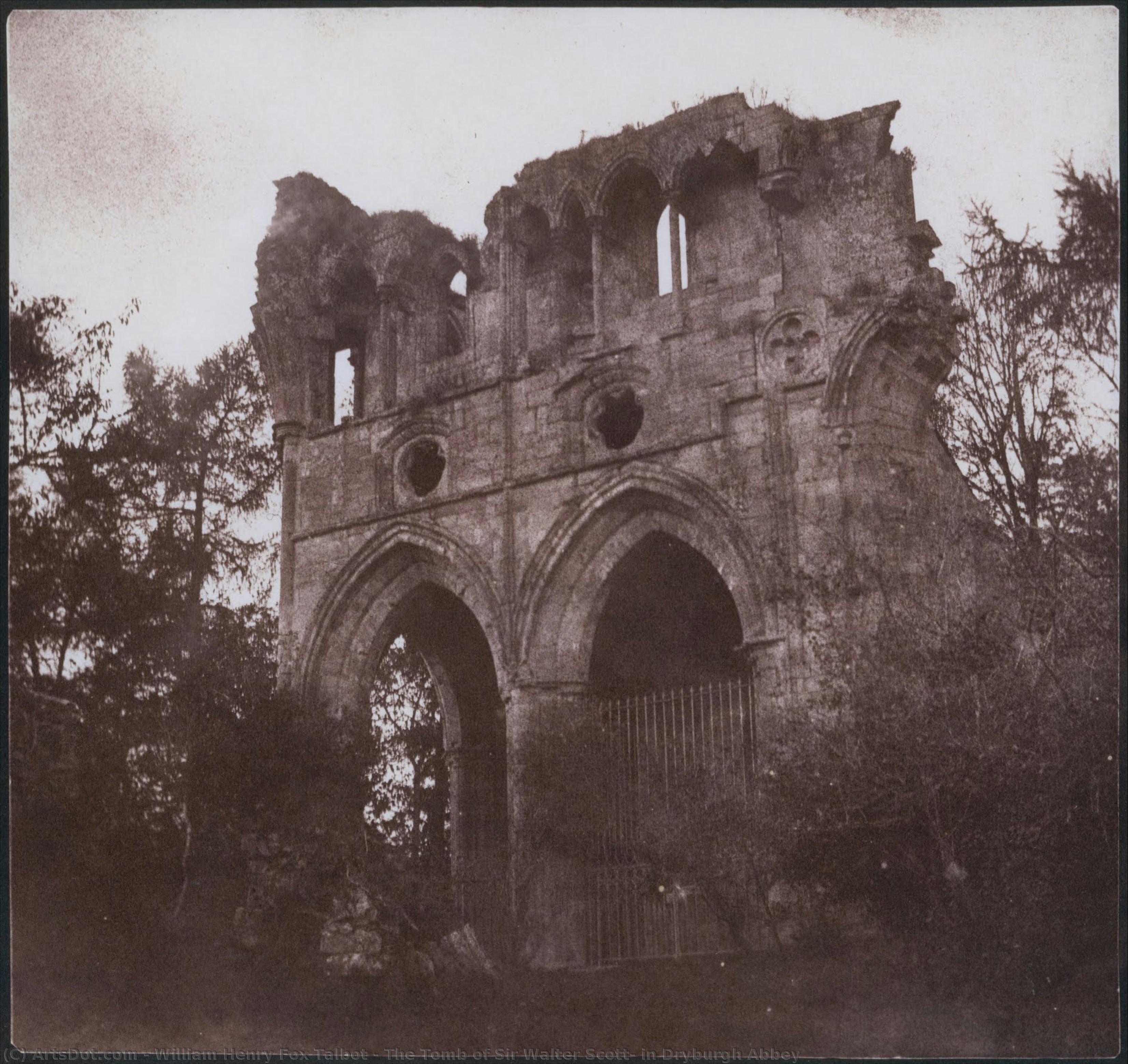 La Tumba De Sir Walter Scott, En La Abadía De Dryburgh — William Henry Fox Talbot
