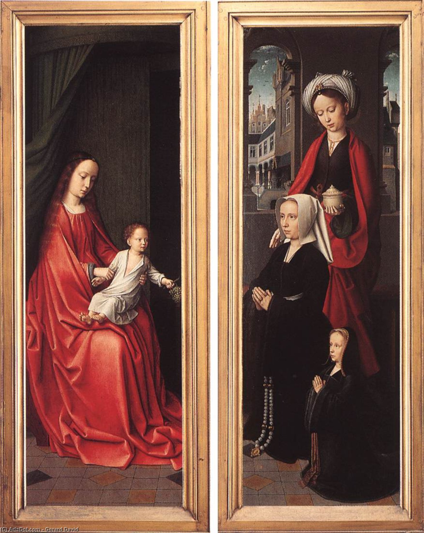 Trittico Di Jan Des Trompes (retro Delle Ante) — Gerard David