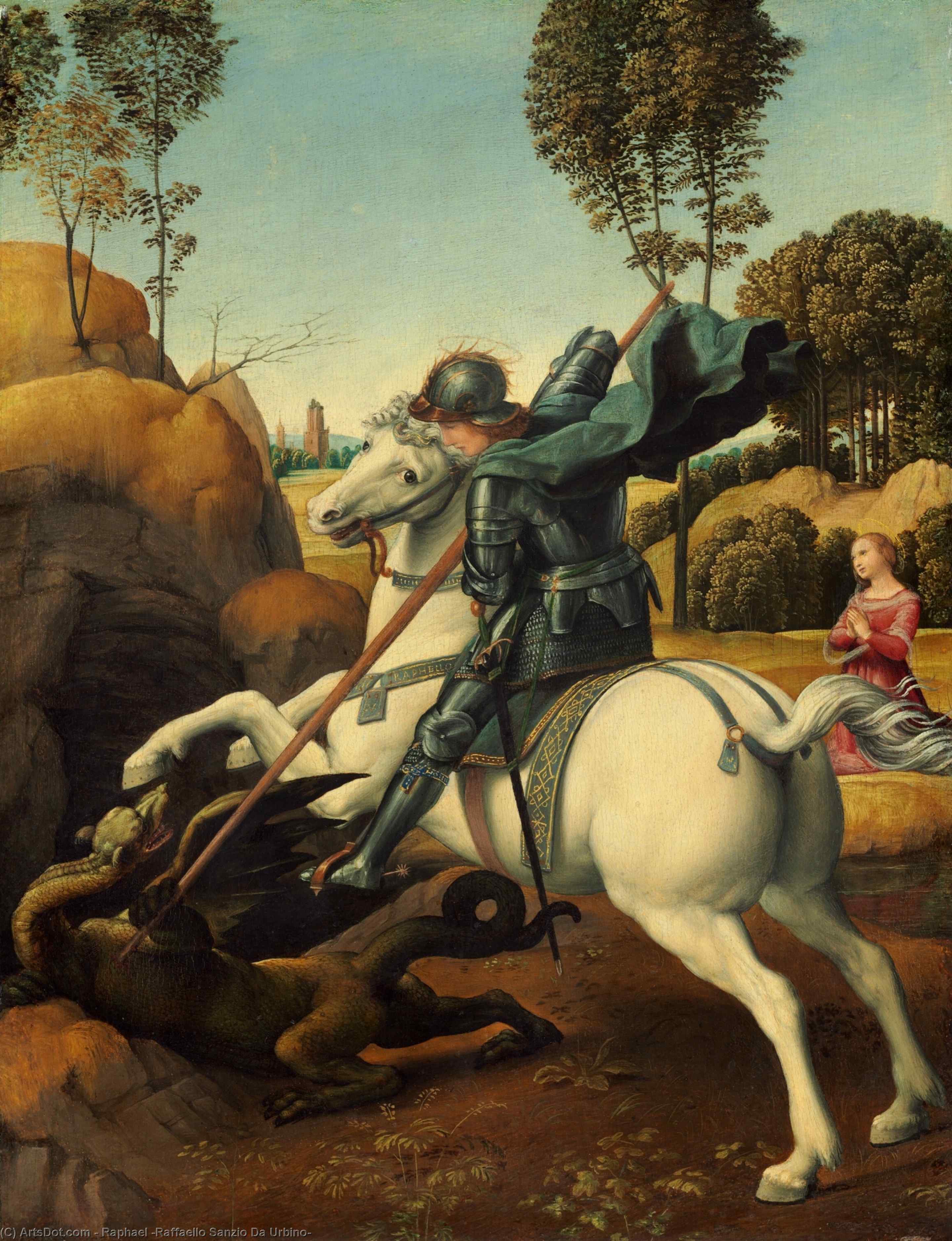 St. George And The Dragon — 라파엘로