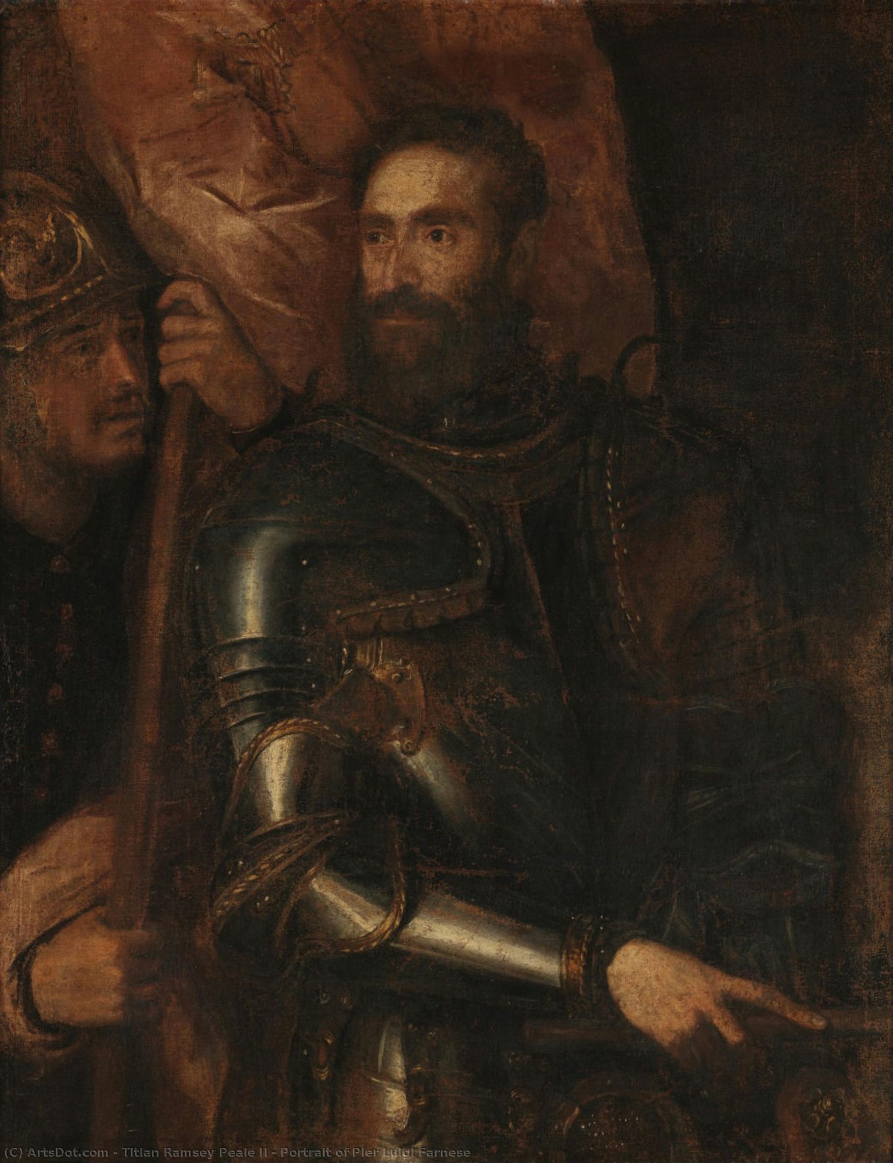 Portrait Of Pier Luigi Farnese — Titian Ramsay Peale Ii