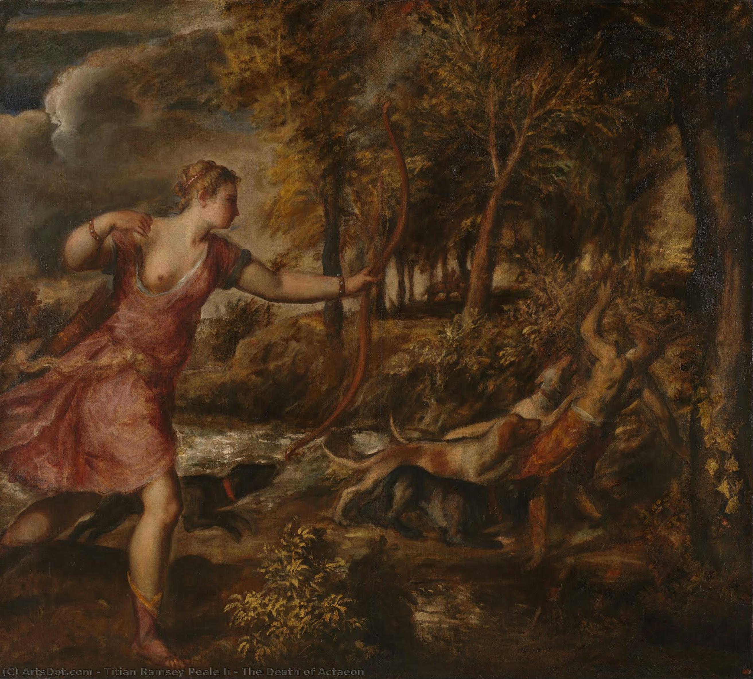 Titian Ramsay Peale Ii: The Death Of Actaeon — Titian Ramsay Peale Ii