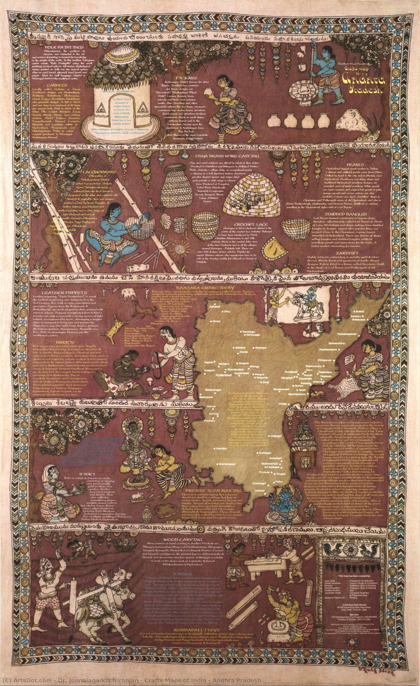 Crafts Maps of India - Andhra Pradesh
