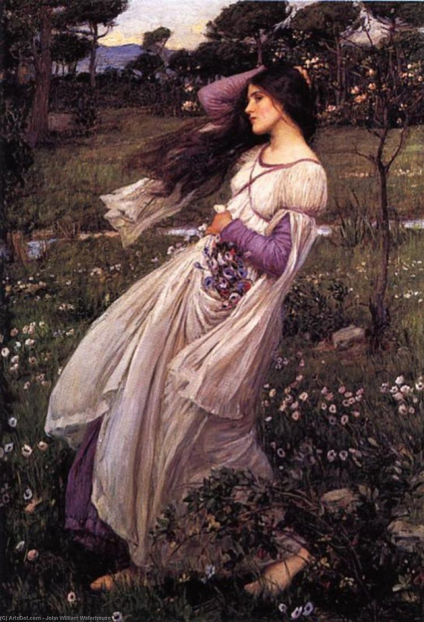 John William Waterhouse - Windflowers