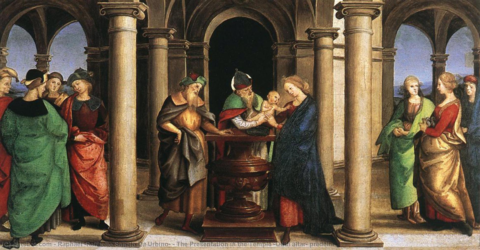 The Presentation In The Temple (oddi Altar, Predella) — Rafael