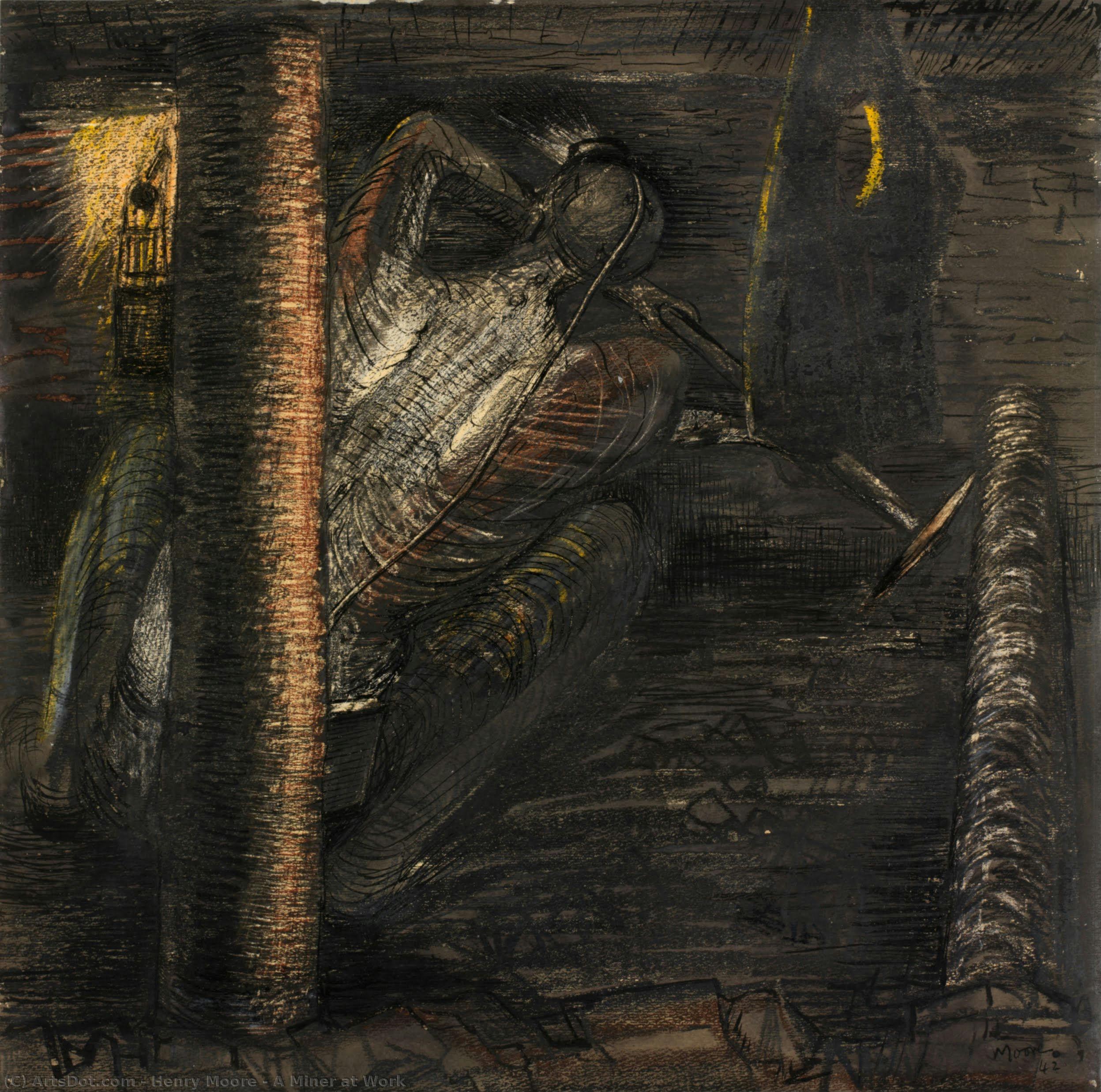 Henry Moore - A Miner at Work