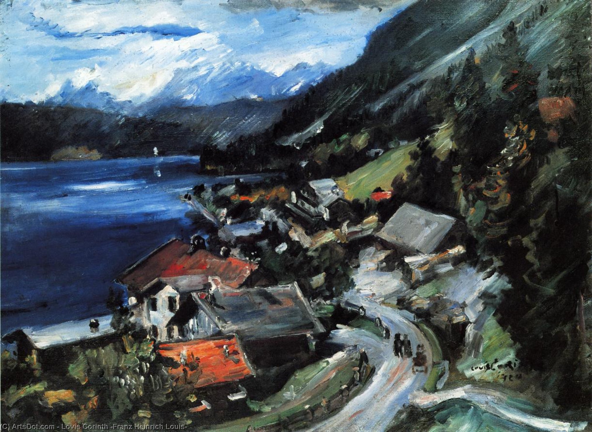Lovis Corinth - Le Lac de Walchensee, Serpentine