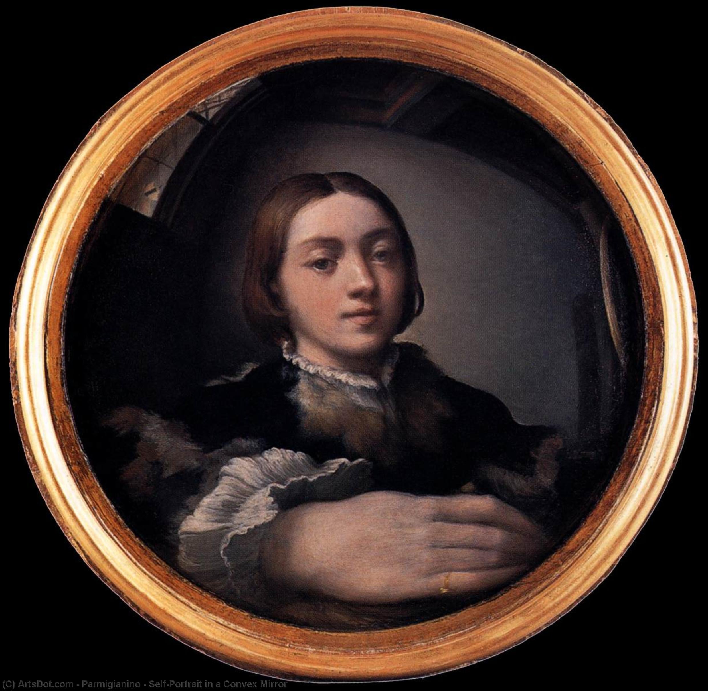 Self-portrait In A Convex Mirror (სგავარმო საკუთნაობა) — პარმიჯანინო