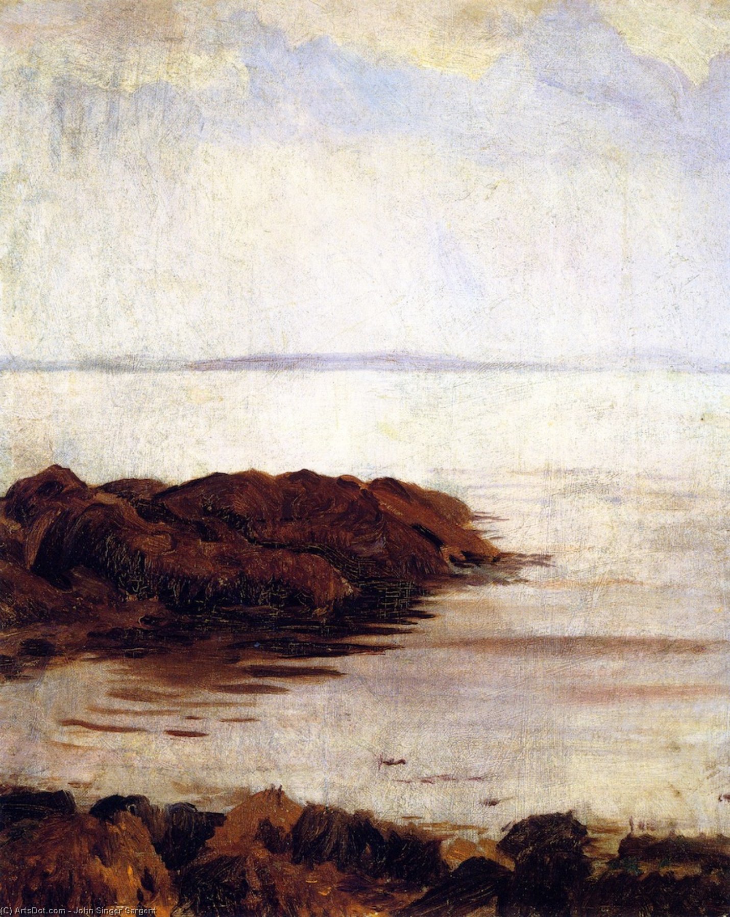 John Singer Sargent - Seascape with Rocks