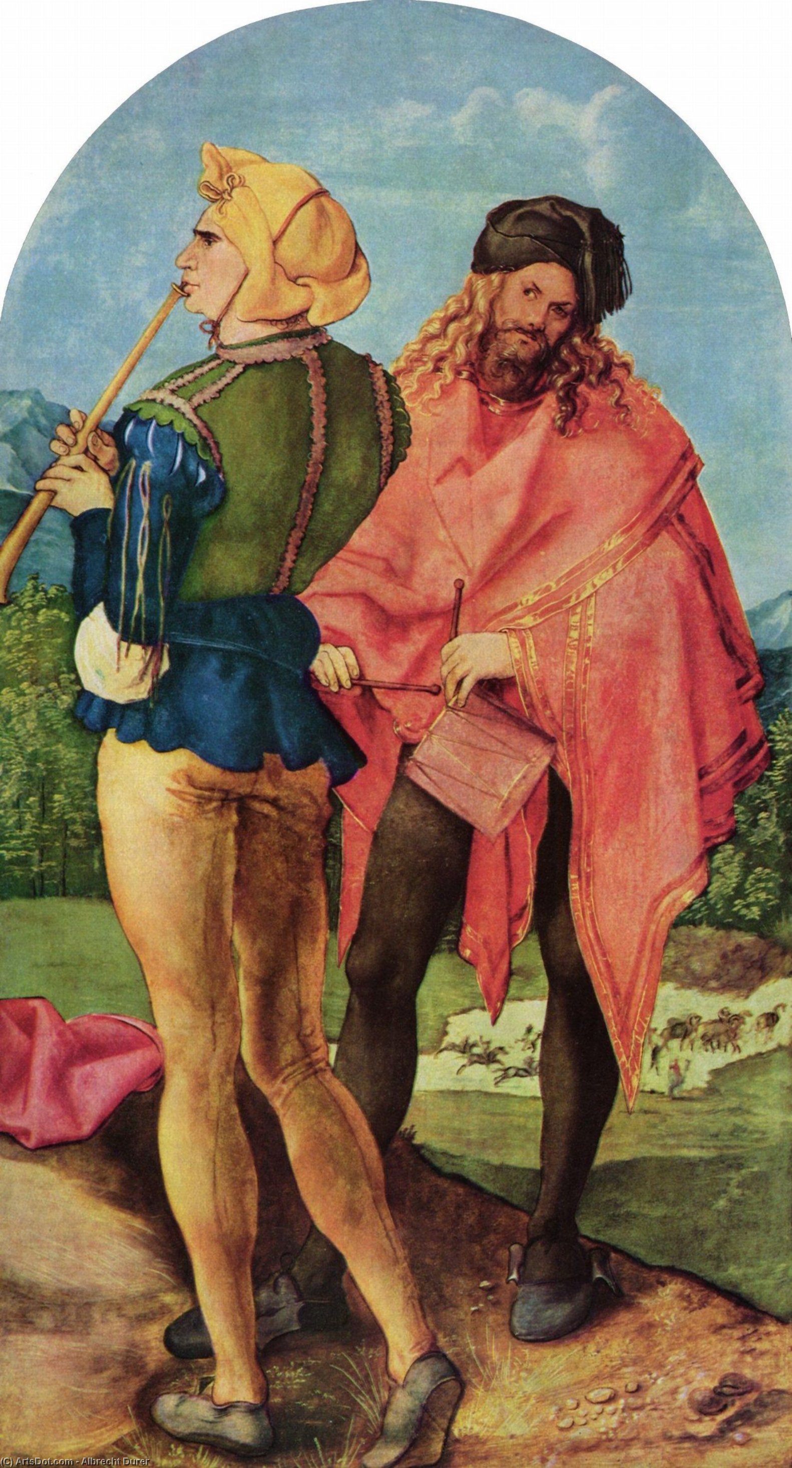 Albrecht Dürer - Slagere og fløjte spillere