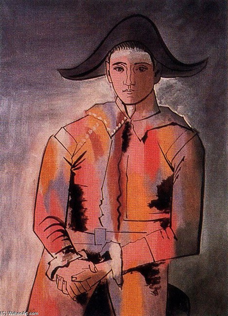 Pablo Picasso - El harlequin sentado
