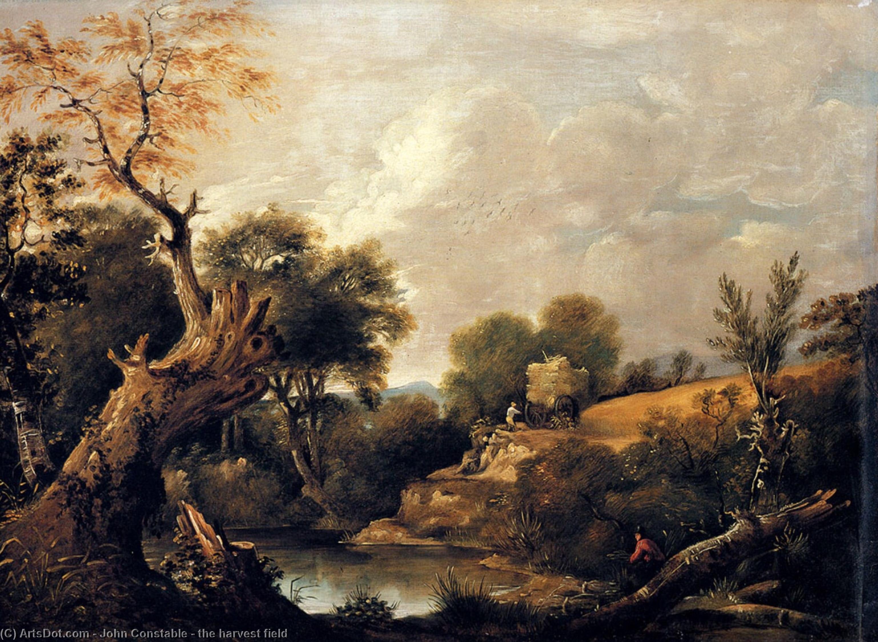 The Harvest Field — John Constable