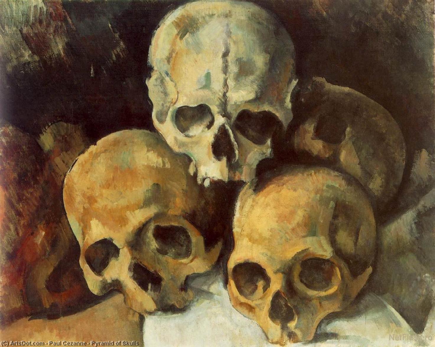 Pyramide De Crânes — Paul Cézanne